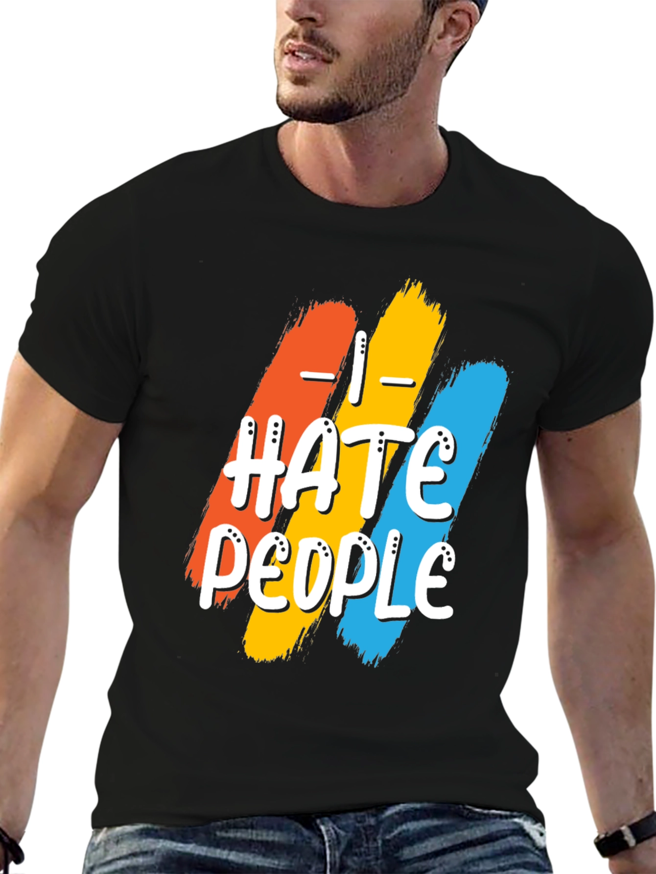 I Hate People Graphic Tee - Funny Slogan T-Shirt
