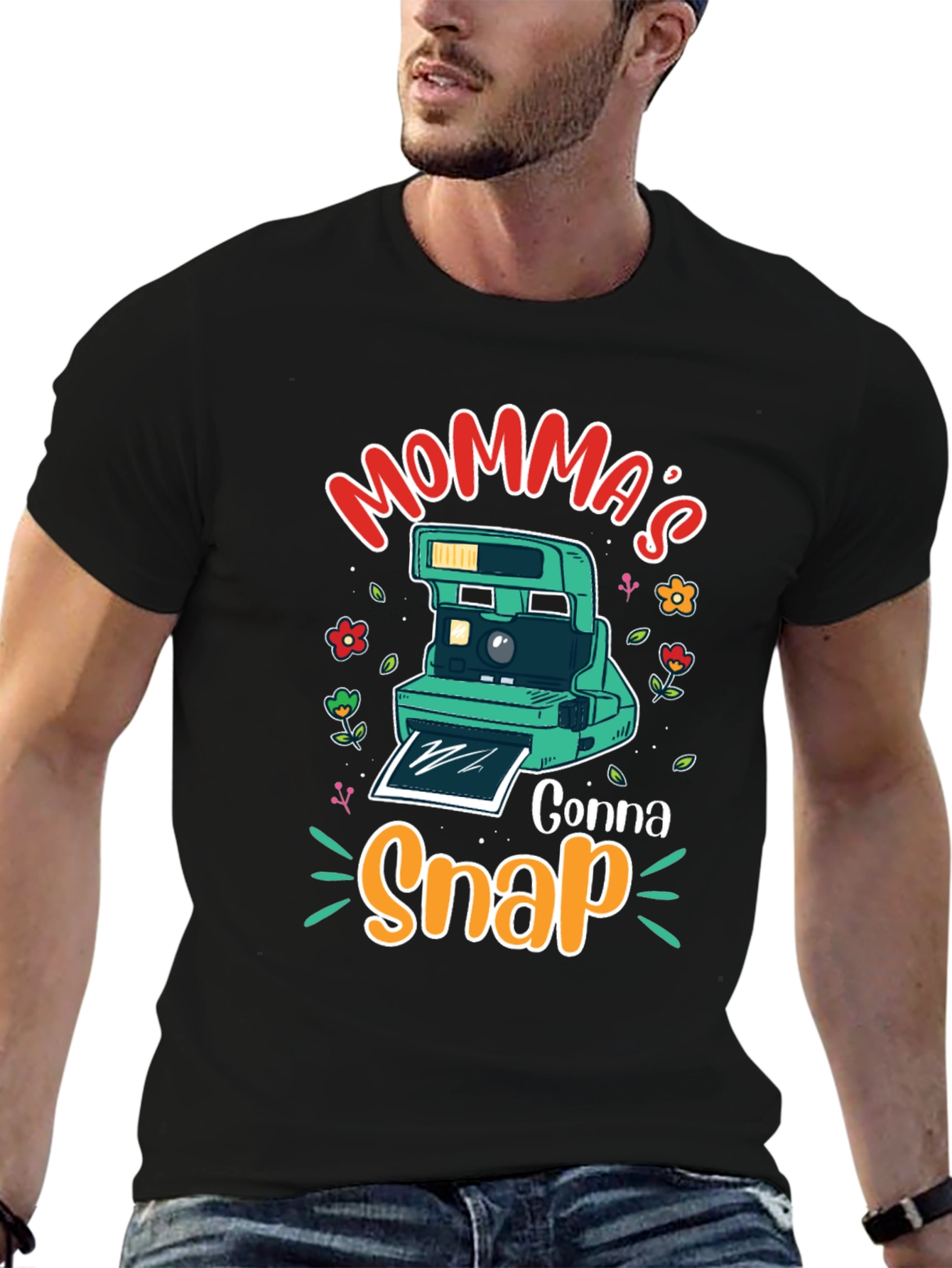 Mommas Gonna Snap T-Shirt - Camera Design