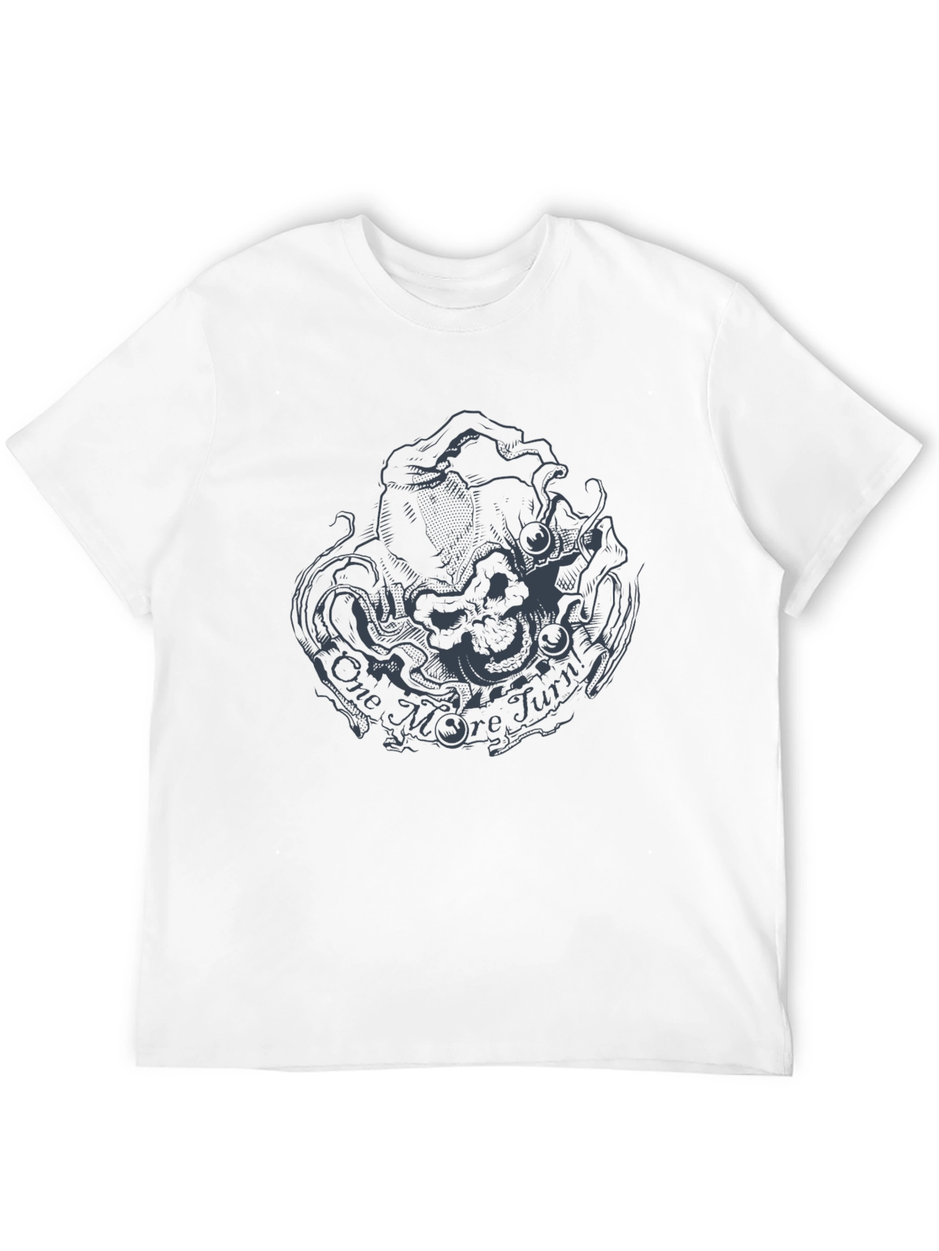 One More Turn Graphic Black T-Shirt
