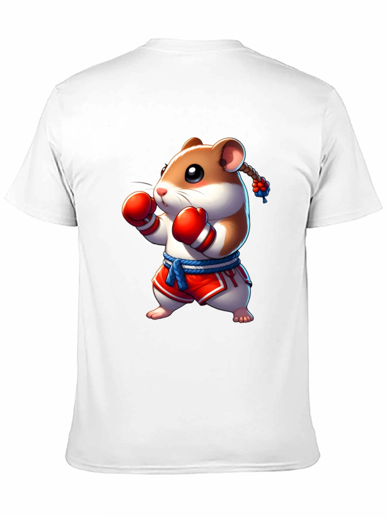 Boxing Hamster Graphic Tee - Black Unisex T-Shirt