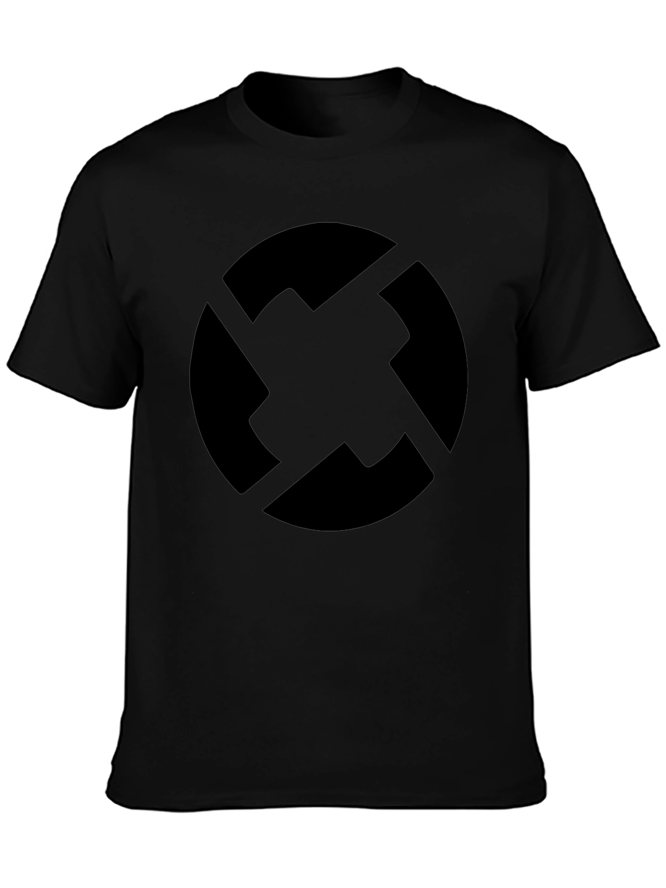 Graphic Black Crew Neck T-Shirt