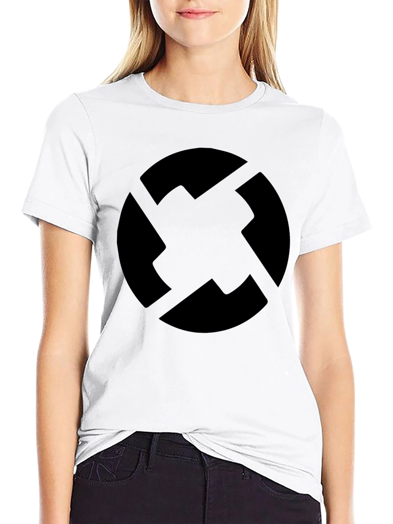 Graphic Black Crew Neck T-Shirt