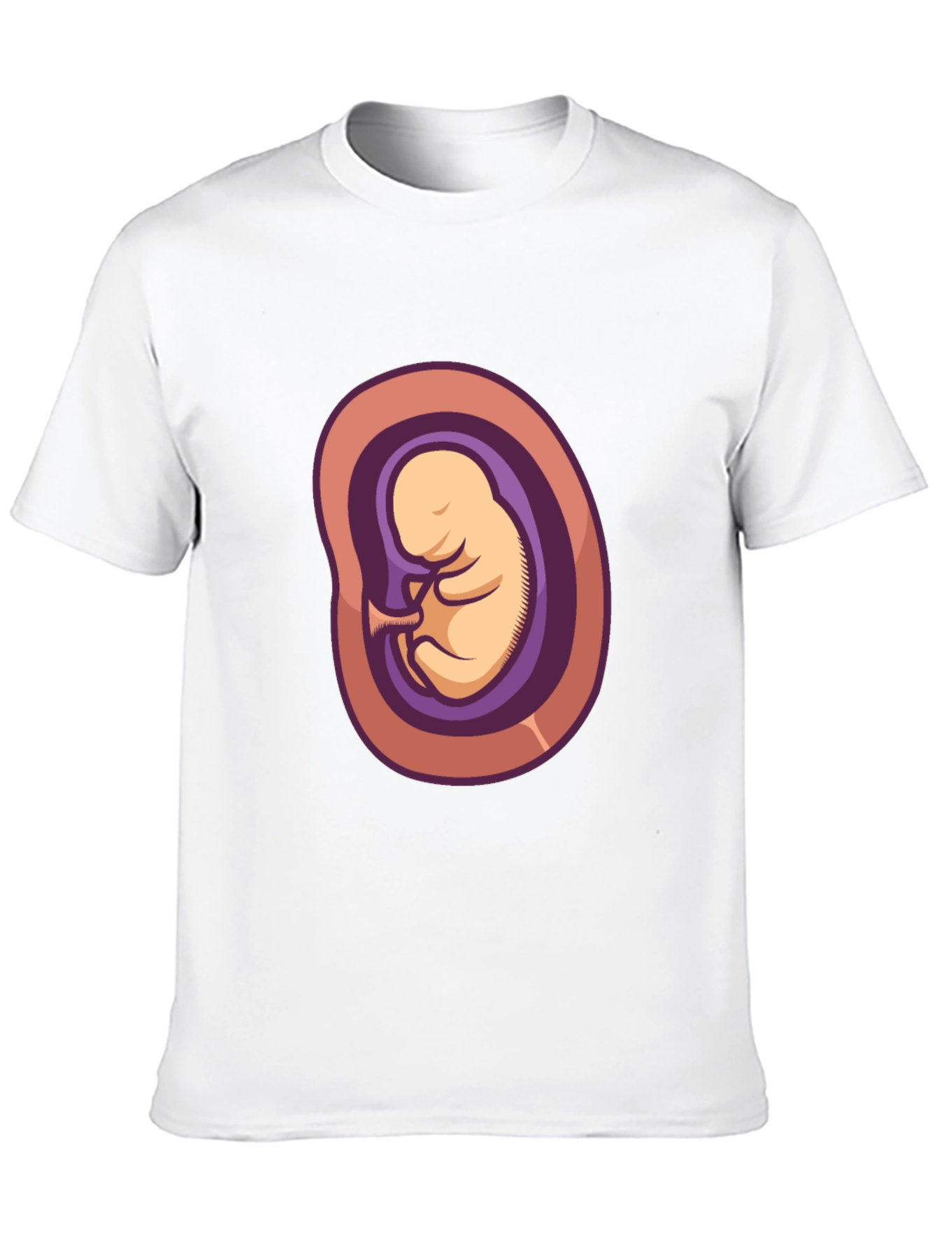 Embryo Graphic Tee - Black Cotton Shirt