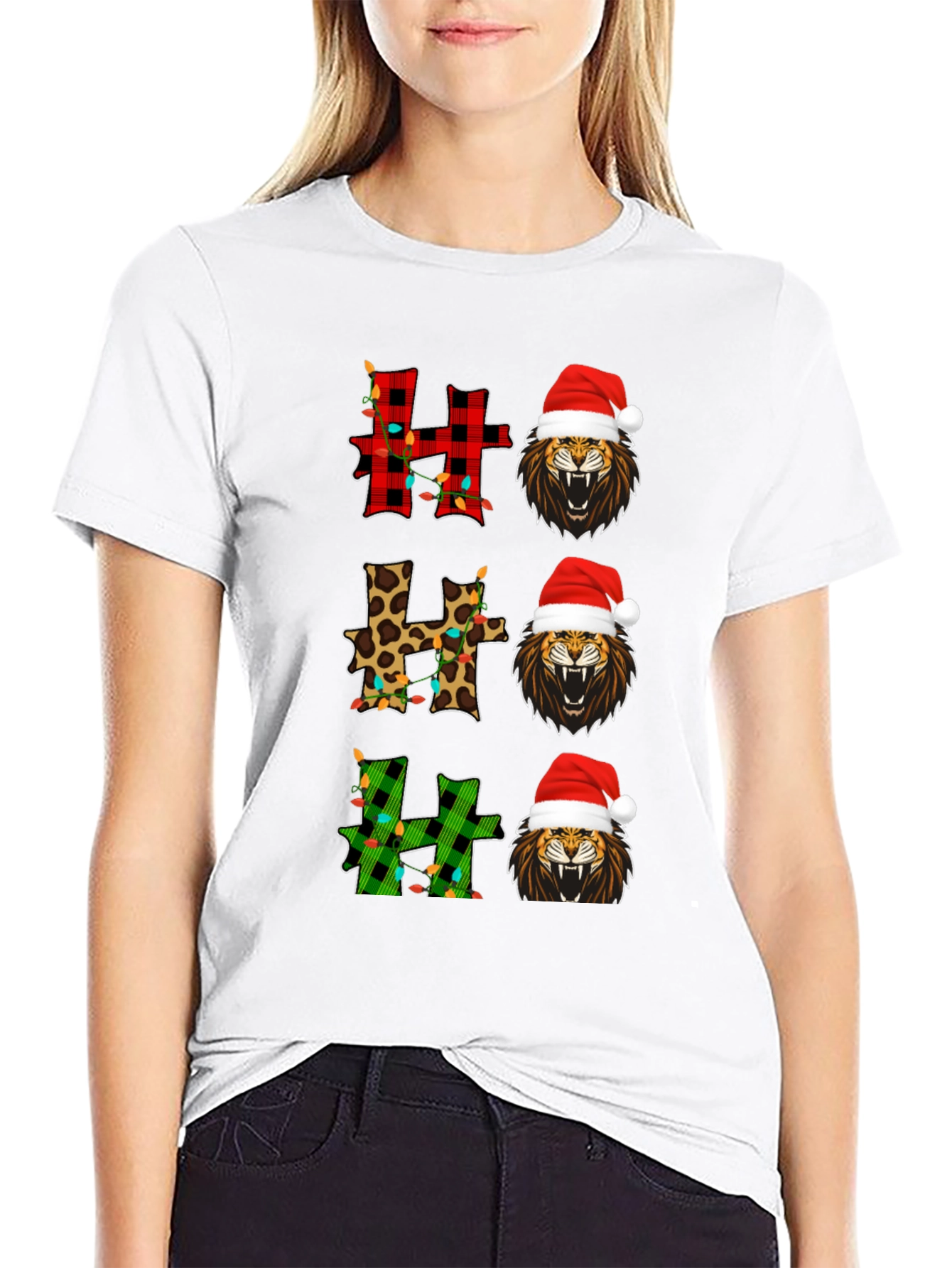 Festive Lion Christmas T-Shirt