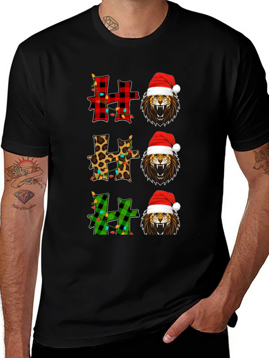 Festive Lion Christmas T-Shirt