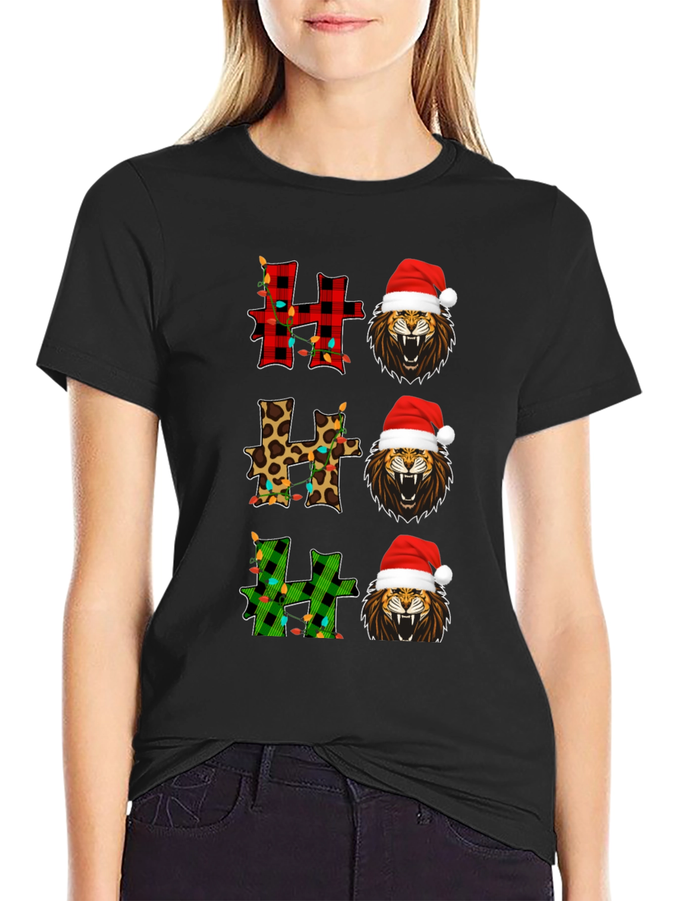 Festive Lion Christmas T-Shirt