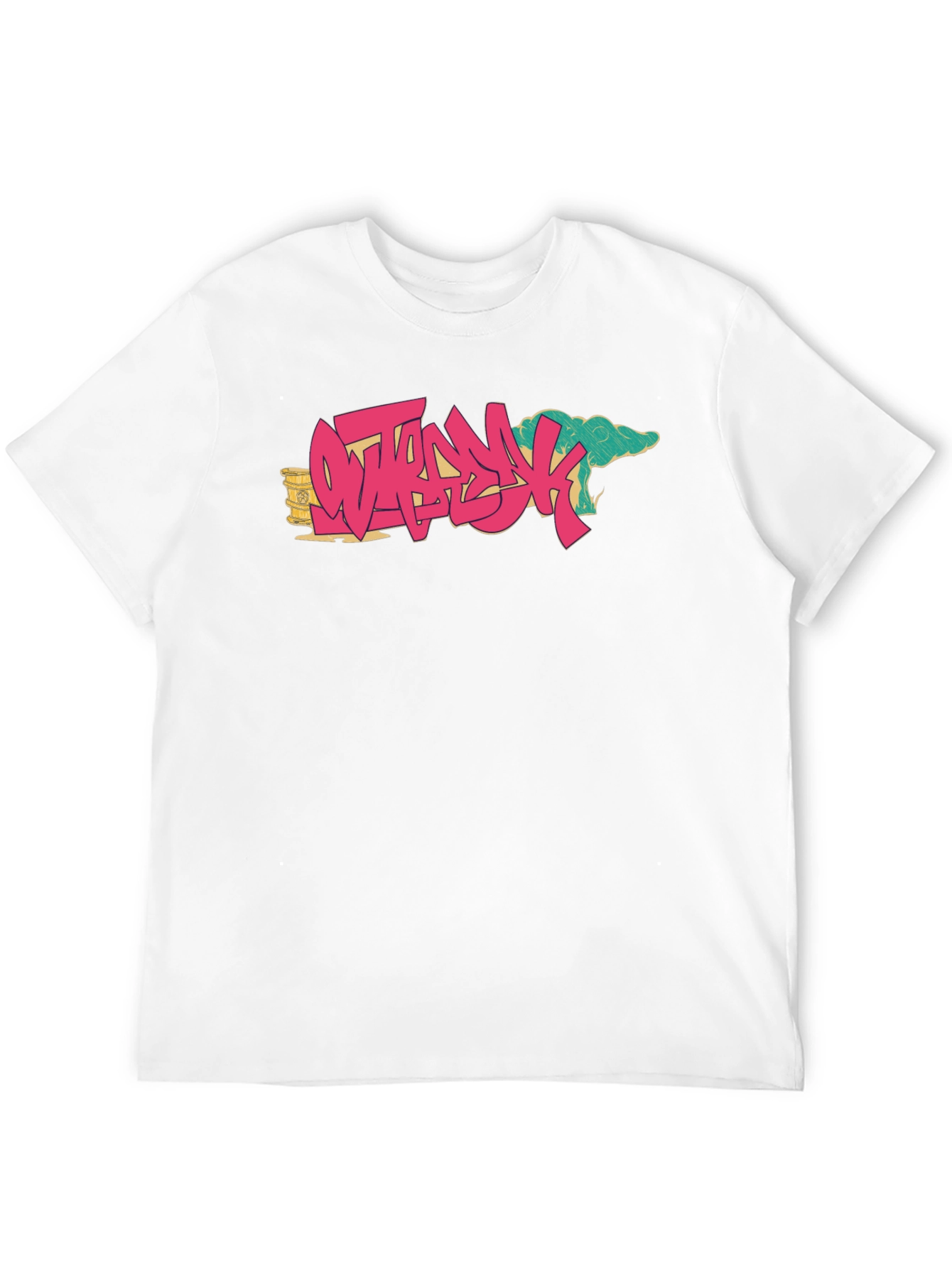 Ostrich Graffiti Style Black T-Shirt