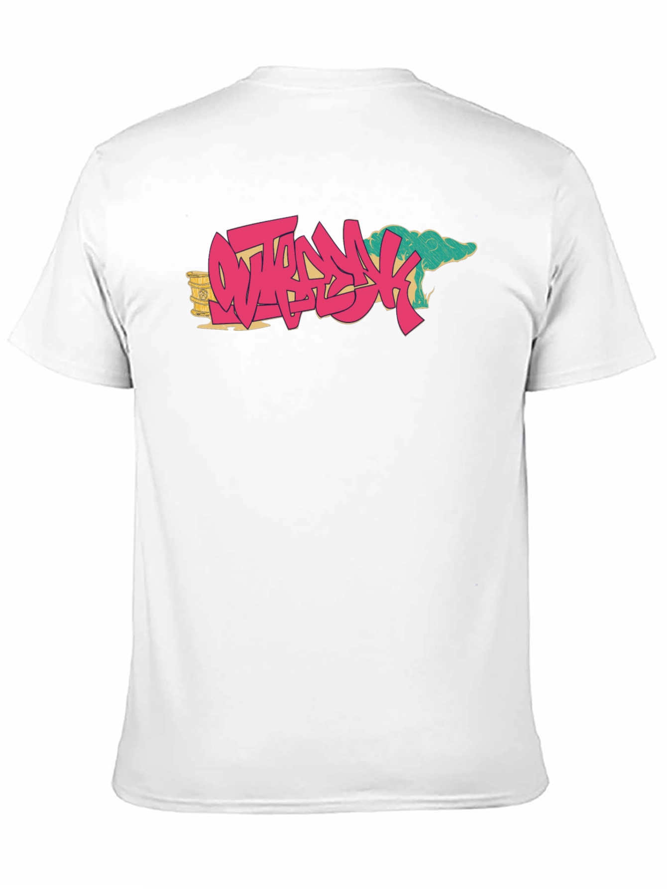 Ostrich Graffiti Style Black T-Shirt