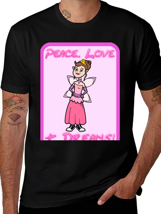 Peace Love Dreams Cartoon Fairy T-Shirt