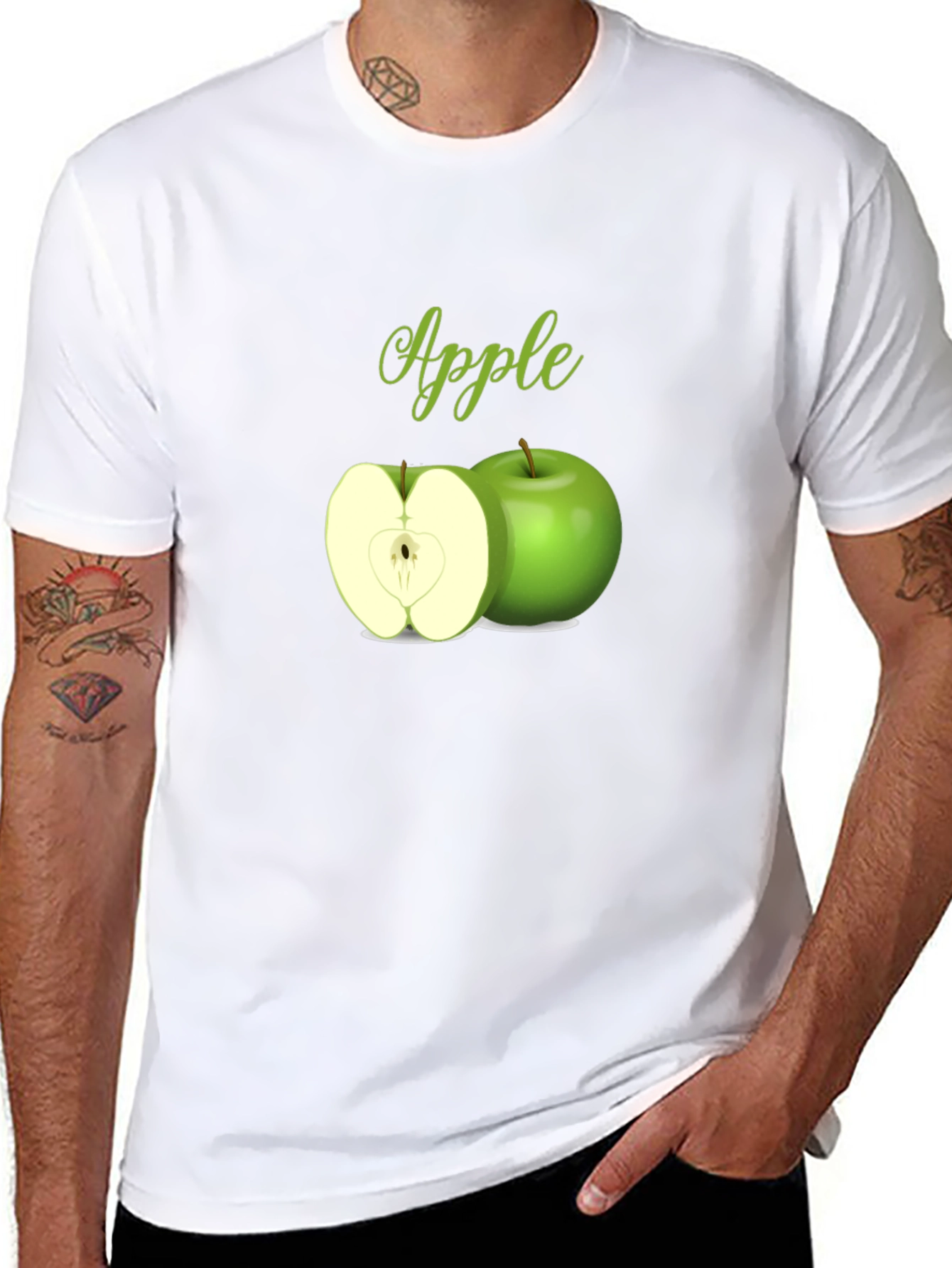 Apple Graphic Tee - Fresh & Fun