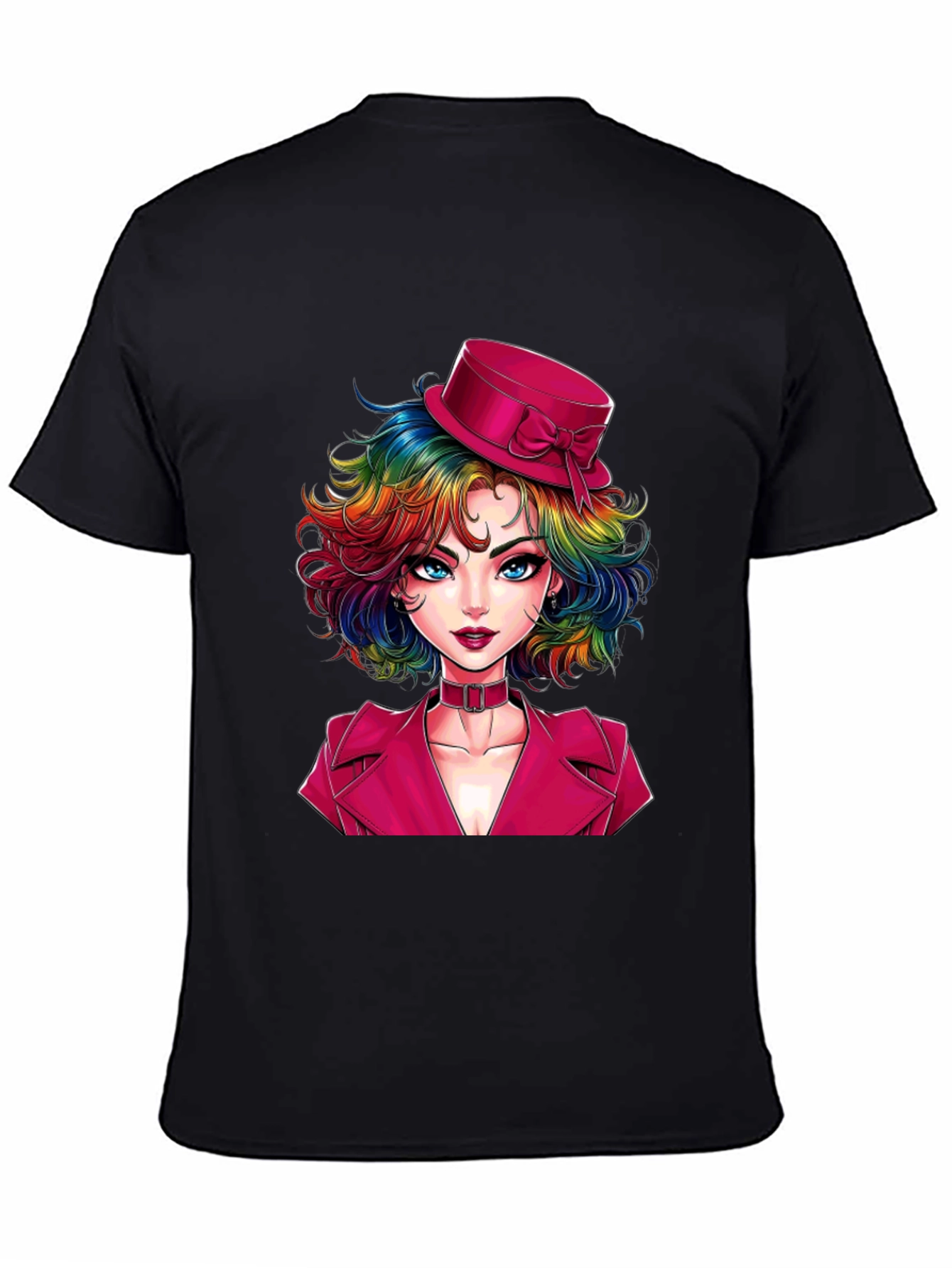 Rainbow Hair Girl T-Shirt