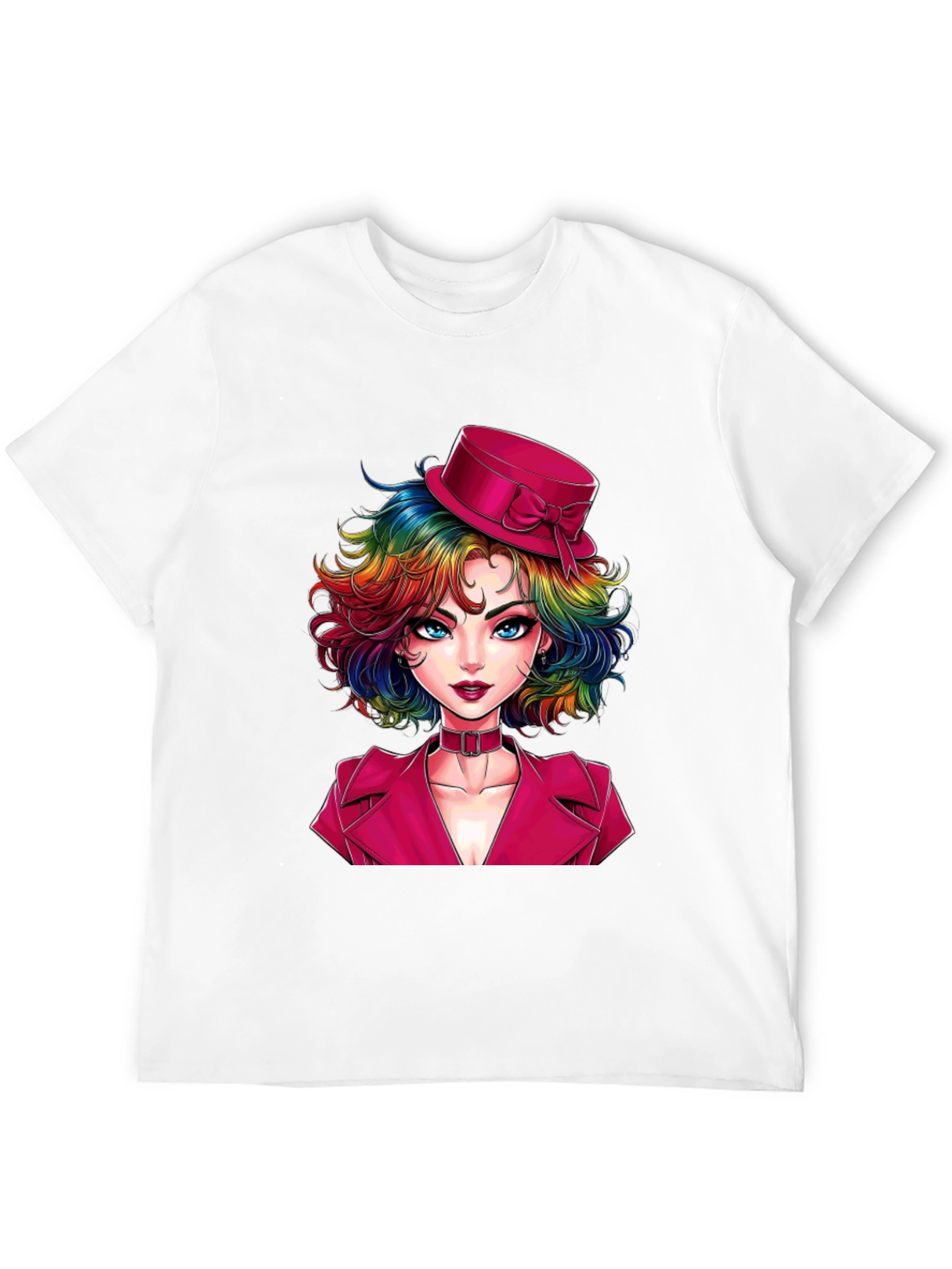 Rainbow Hair Girl T-Shirt