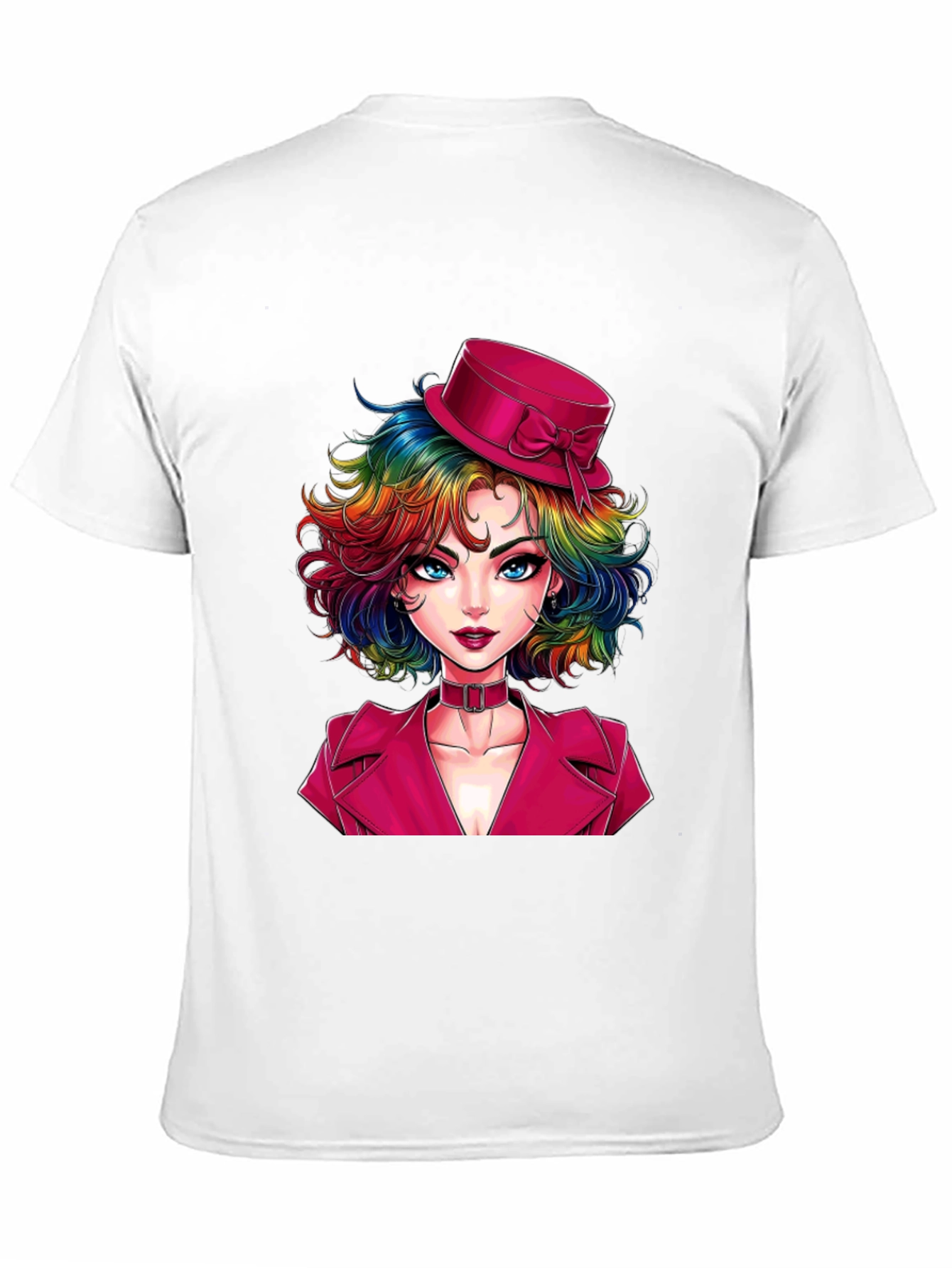 Rainbow Hair Girl T-Shirt