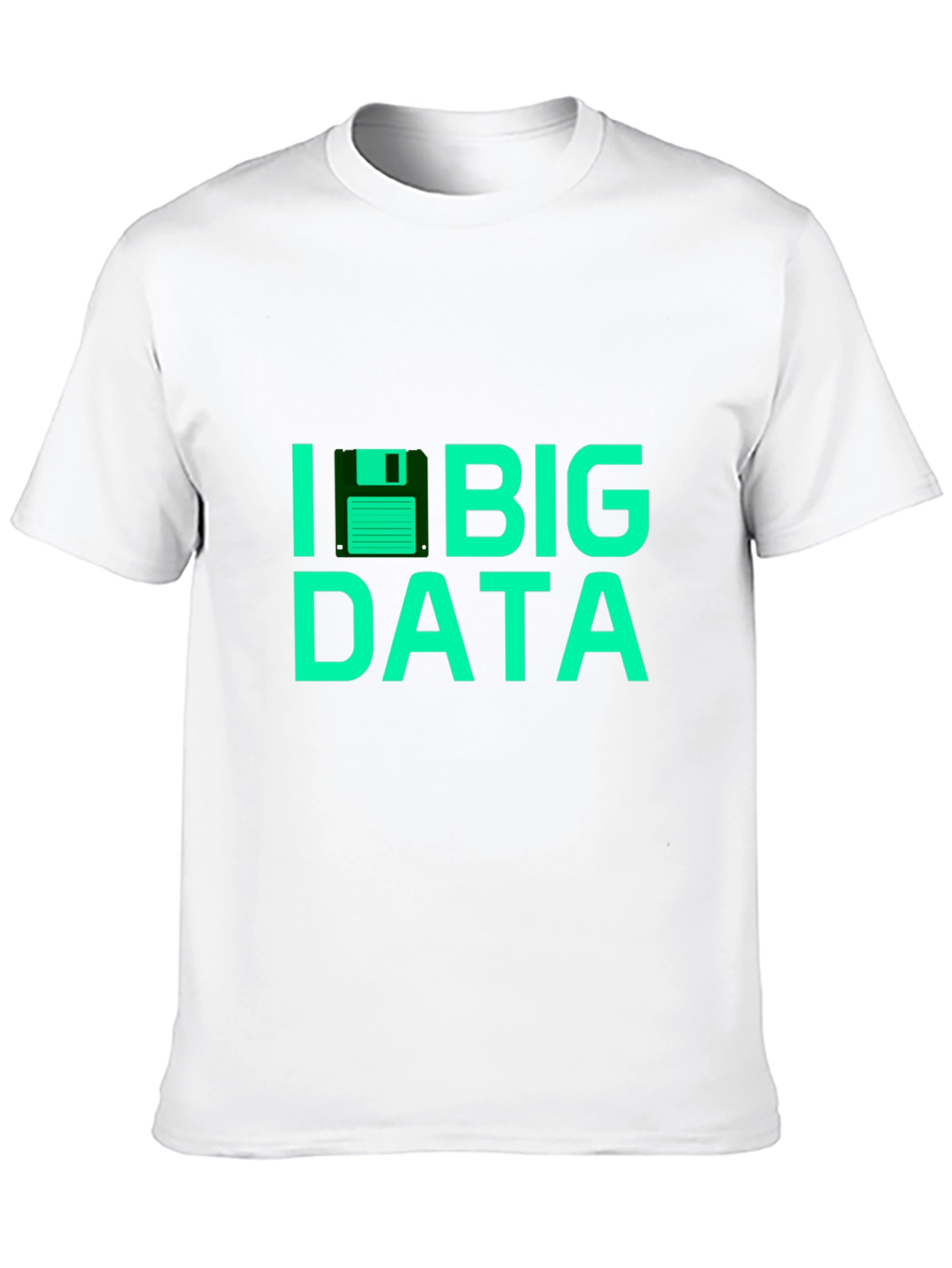 I Floppy Disk Big Data Tee - Black T-Shirt