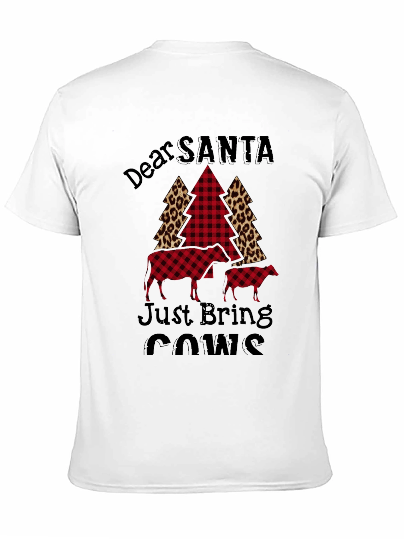 Dear Santa Just Bring Cows Graphic Tee