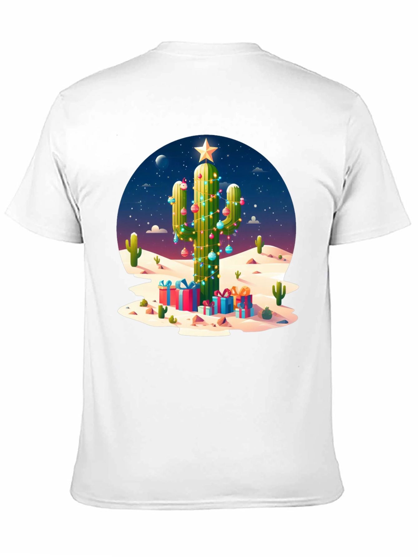 Cactus Christmas Tee - Desert Holiday Style