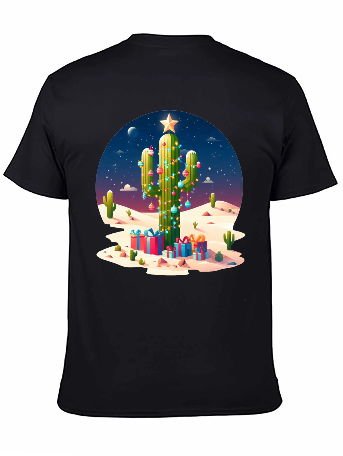 Cactus Christmas Tee - Desert Holiday Style