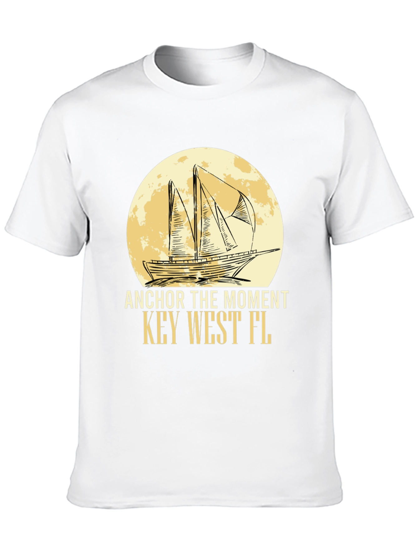 Anchor the Moment Key West FL Black T-Shirt