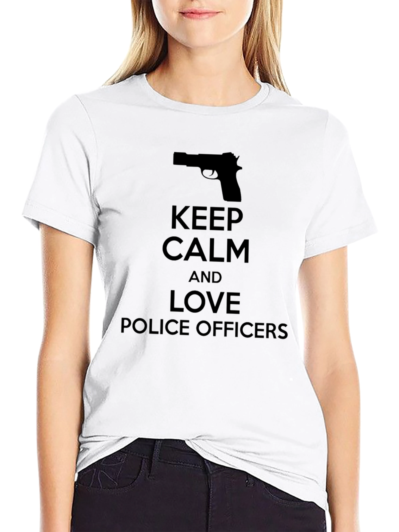 Keep Calm & Love Police Officers T-Shirt
