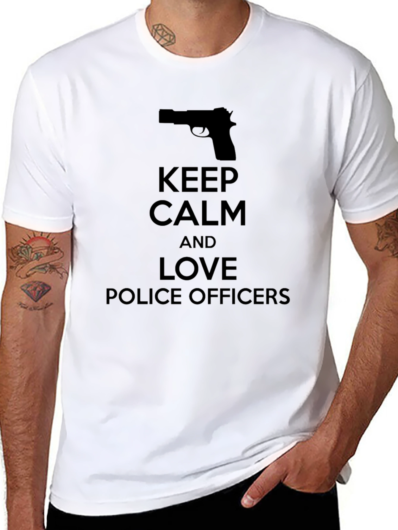Keep Calm & Love Police Officers T-Shirt