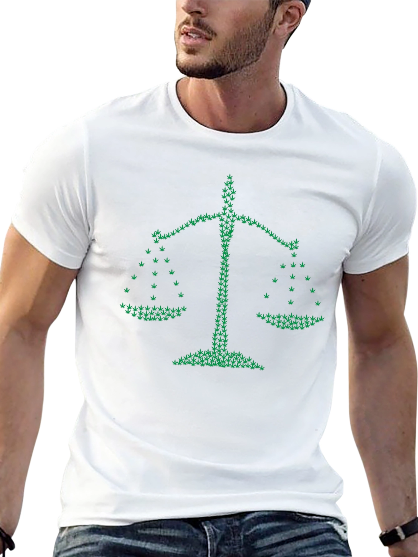 Legalize It: Scales of Justice Cannabis T-Shirt