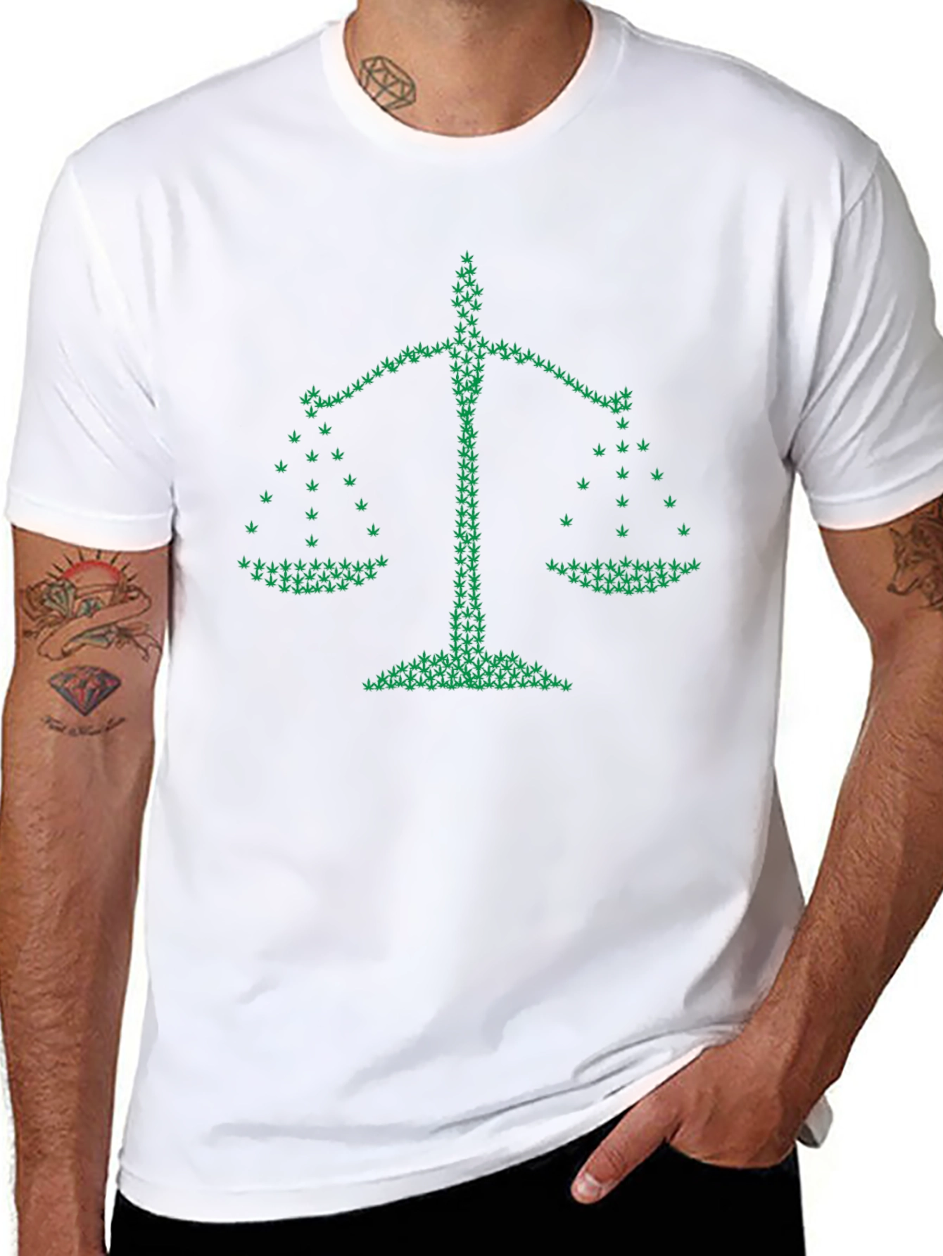 Legalize It: Scales of Justice Cannabis T-Shirt