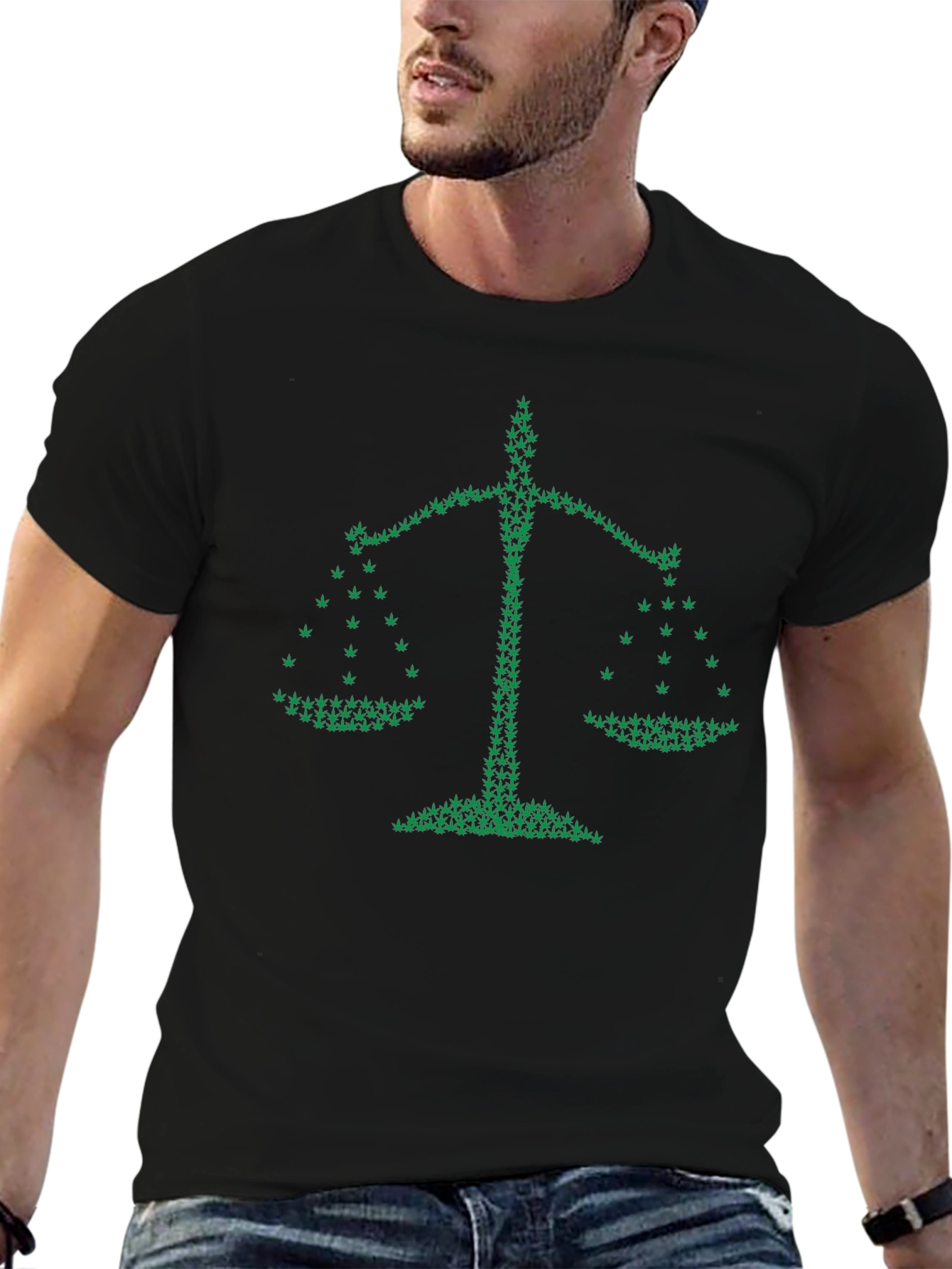 Legalize It: Scales of Justice Cannabis T-Shirt