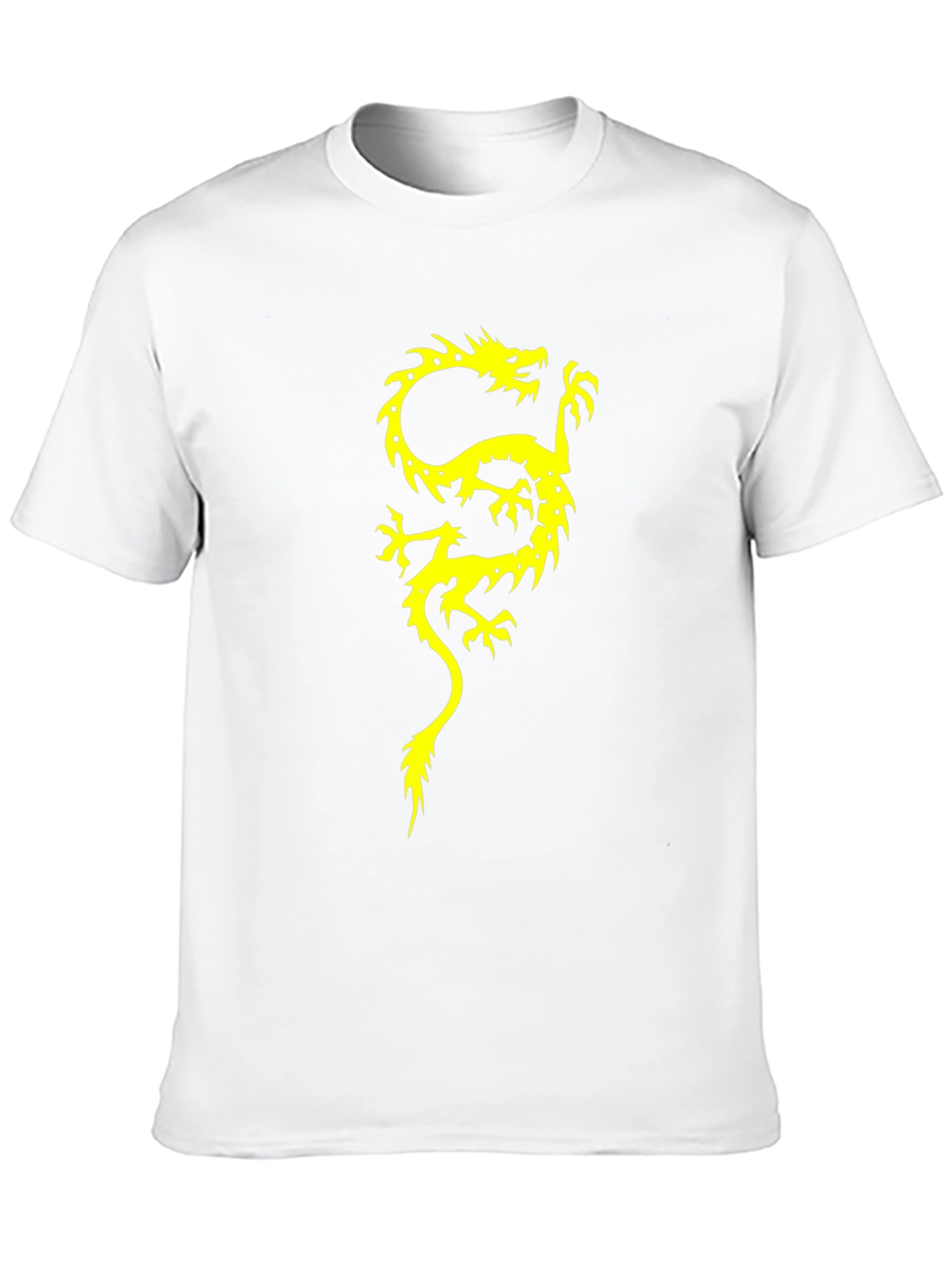 Dragon Graphic Print Mens Black T-Shirt