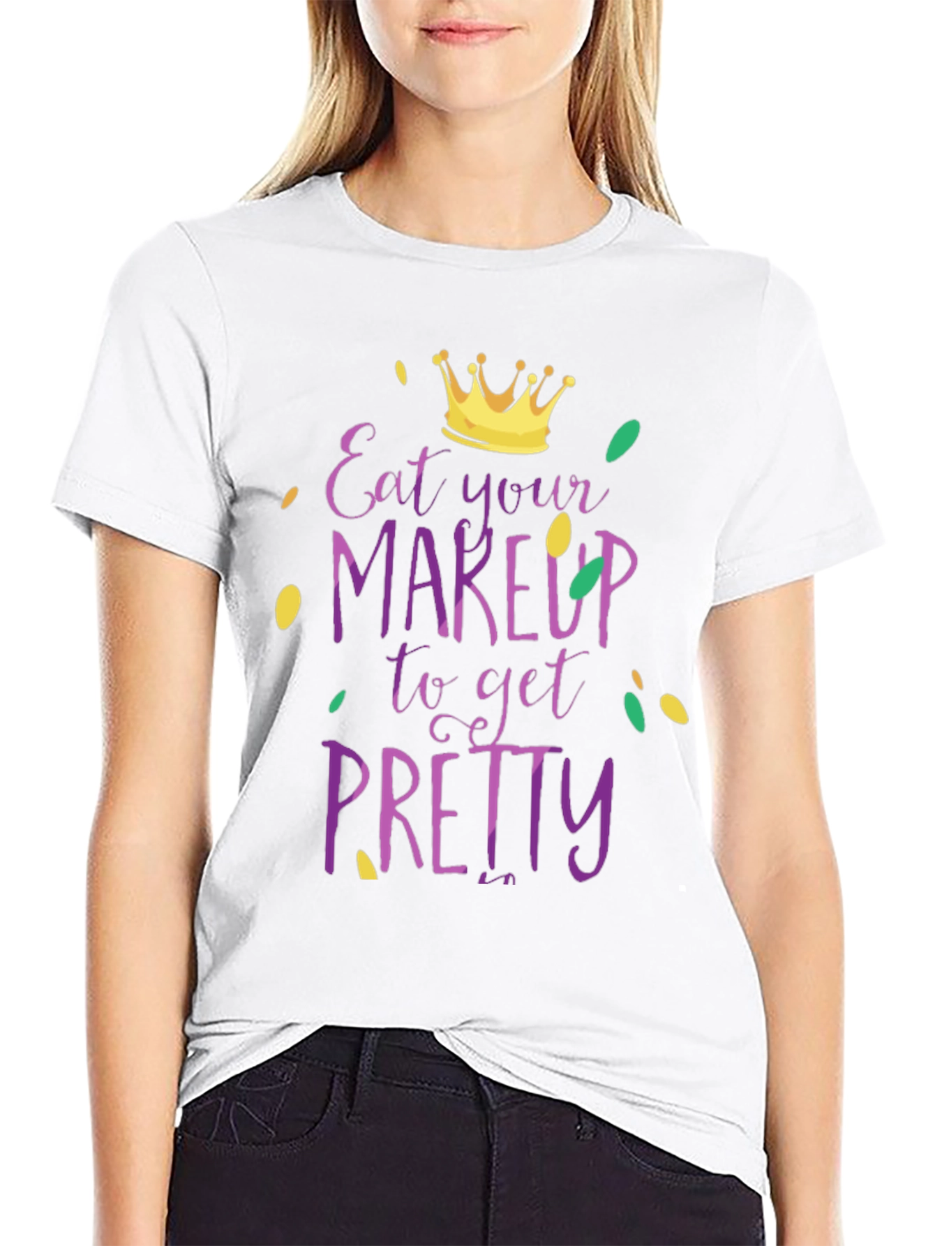 Eat Your Makeup Funny Mardi Gras T-Shirt