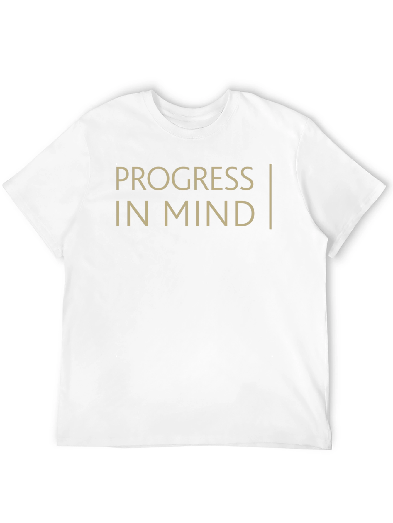 Progress In Mind Mens Black Graphic T-Shirt
