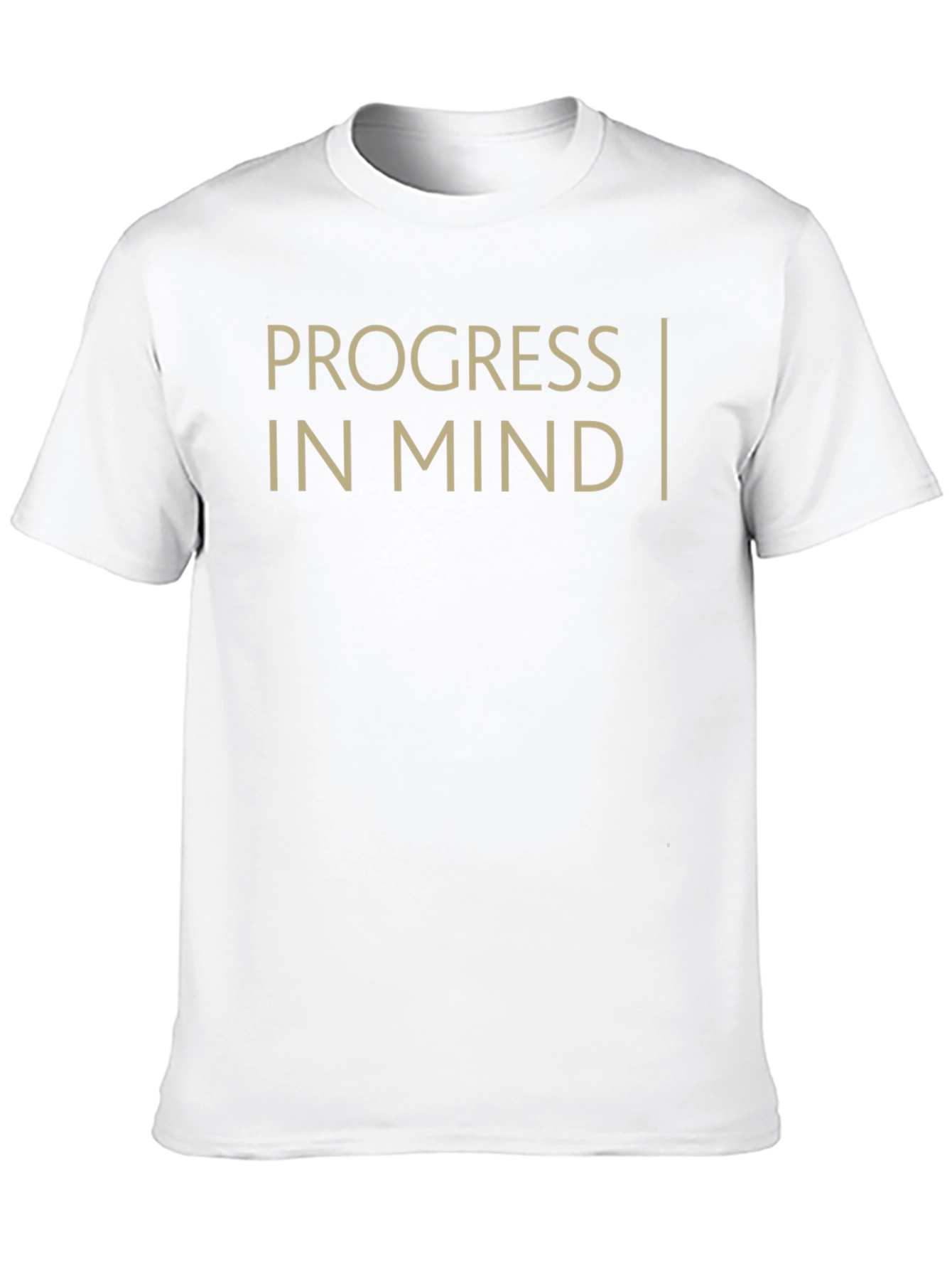 Progress In Mind Mens Black Graphic T-Shirt
