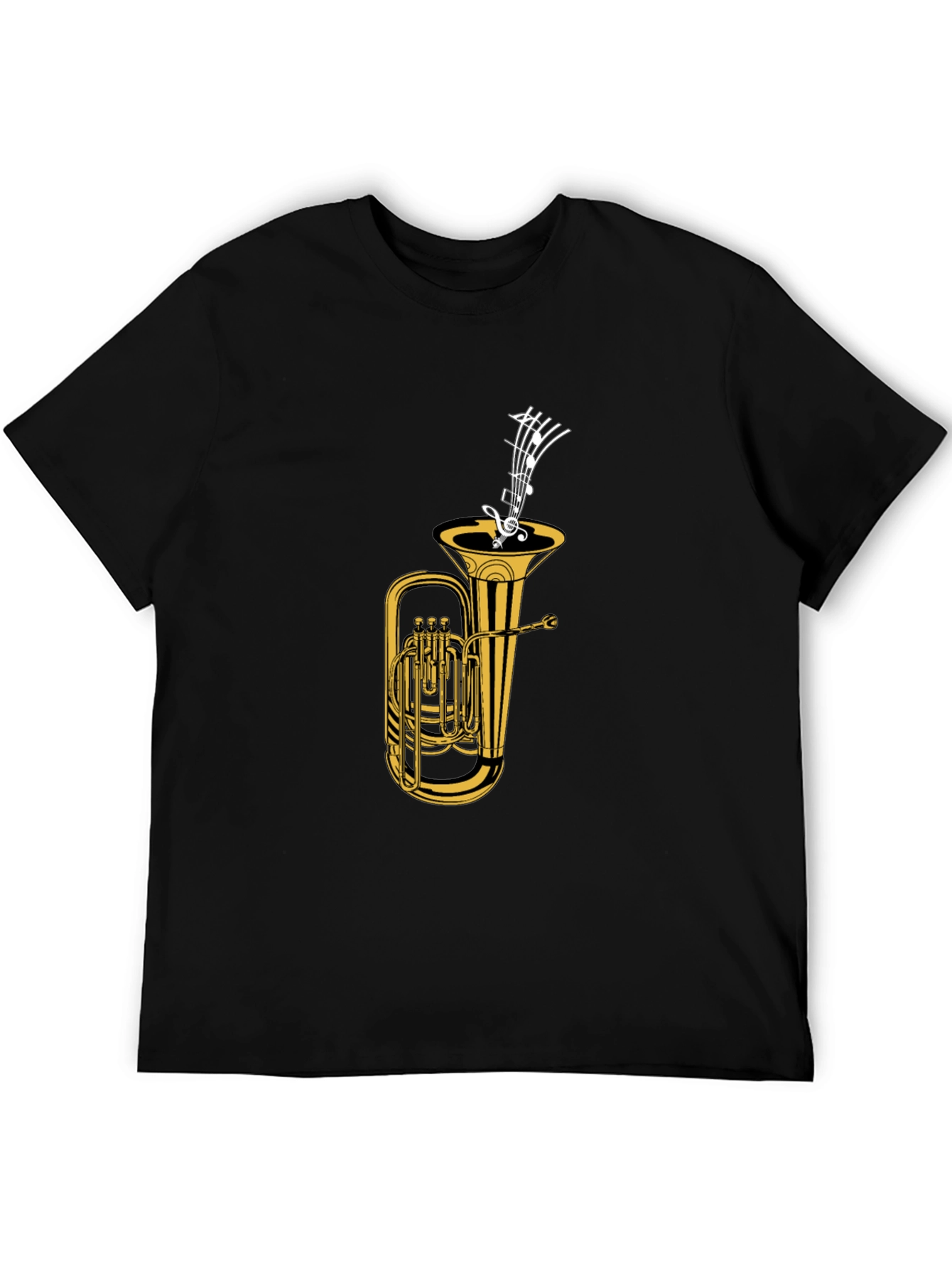 Tuba & Music Notes Graphic Tee