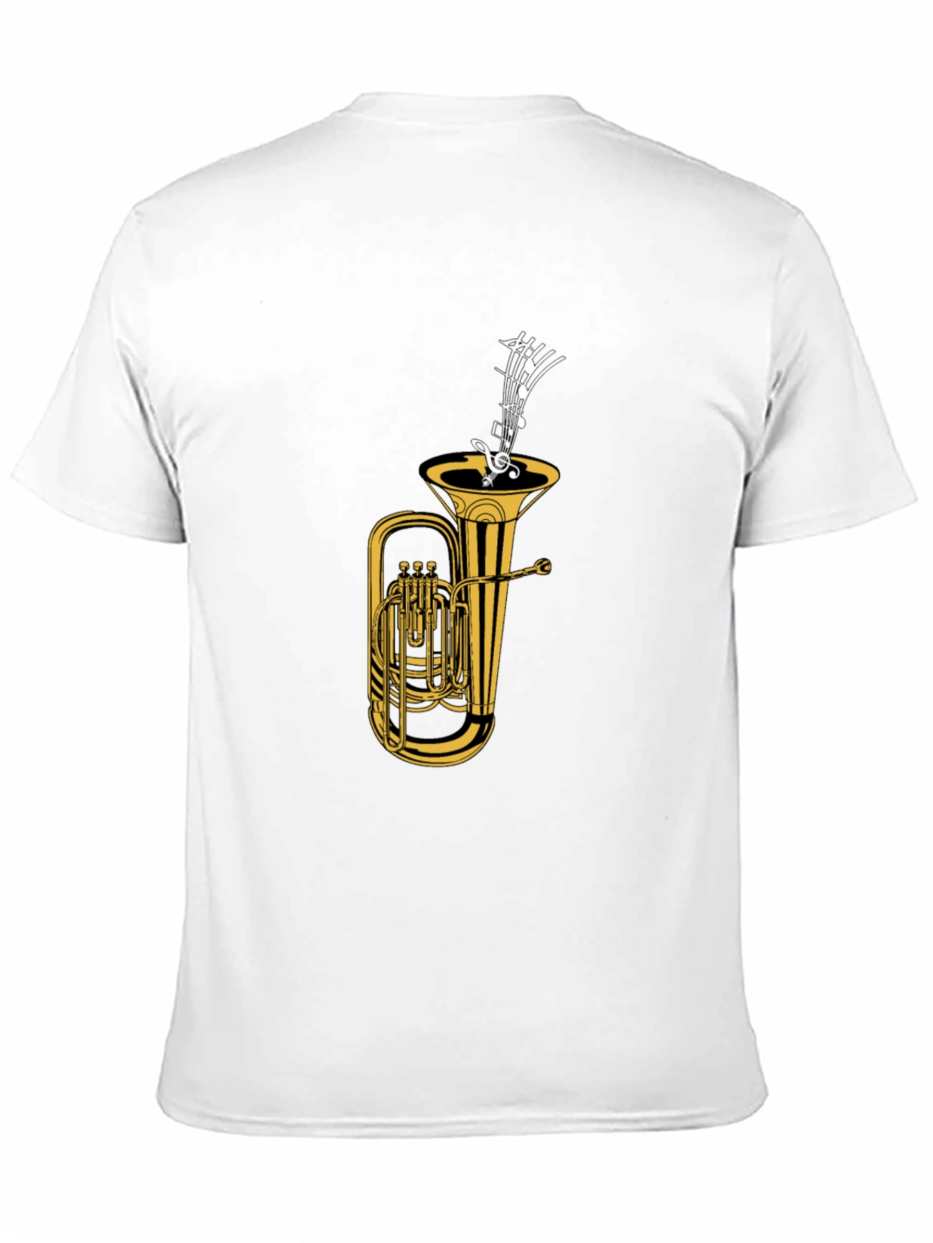 Tuba & Music Notes Graphic Tee