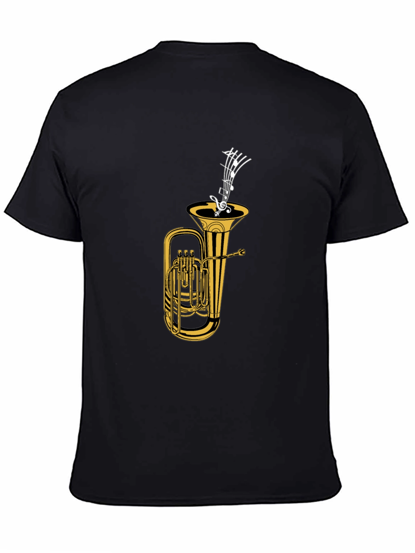 Tuba & Music Notes Graphic Tee