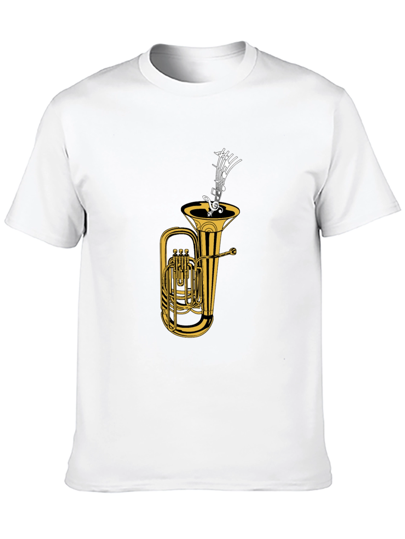 Tuba & Music Notes Graphic Tee