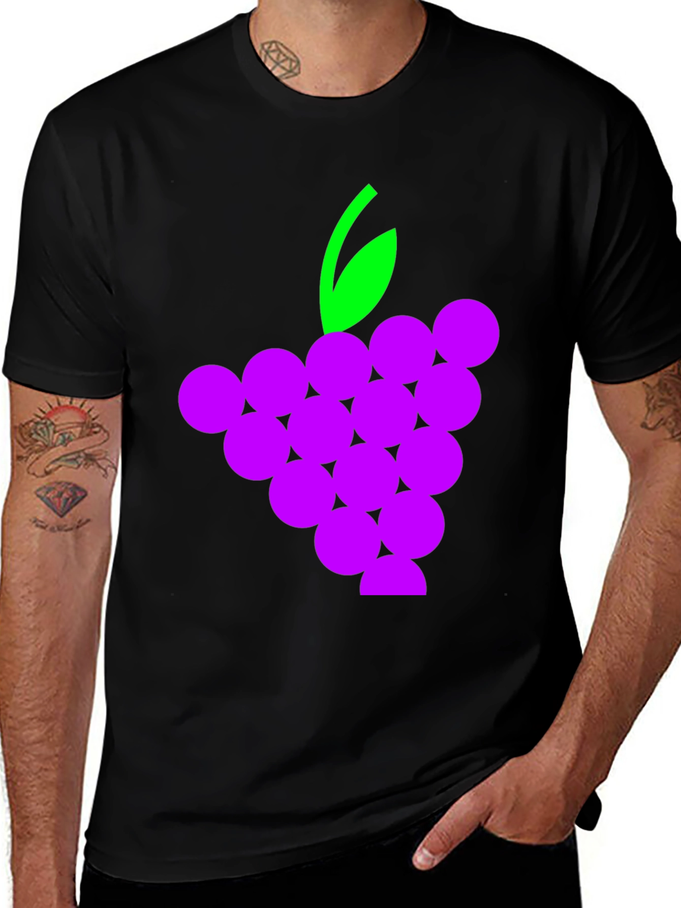 Grape Graphic T-Shirt - Trendy Casual Wear