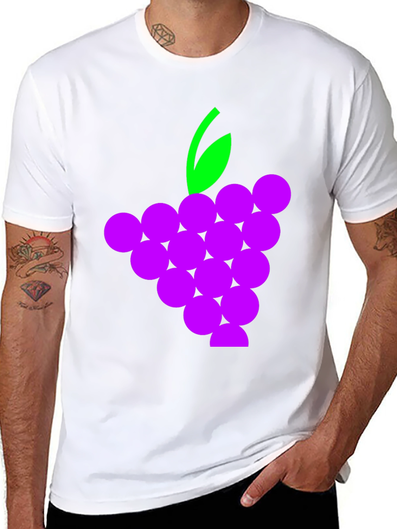 Grape Graphic T-Shirt - Trendy Casual Wear