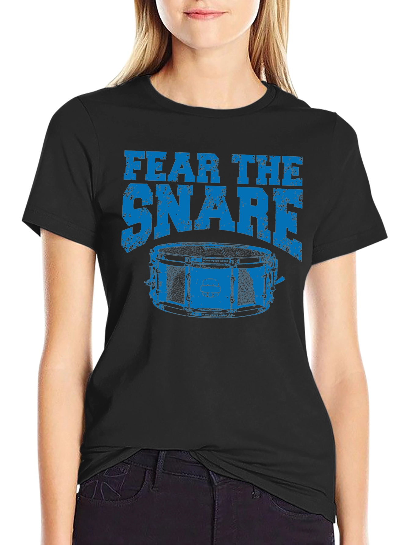 Fear the Snare Drummer Tee - Black Cotton Shirt