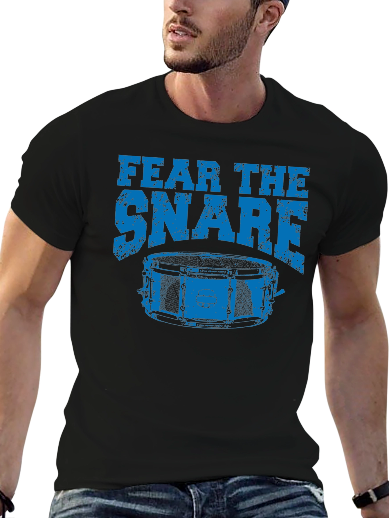 Fear the Snare Drummer Tee - Black Cotton Shirt