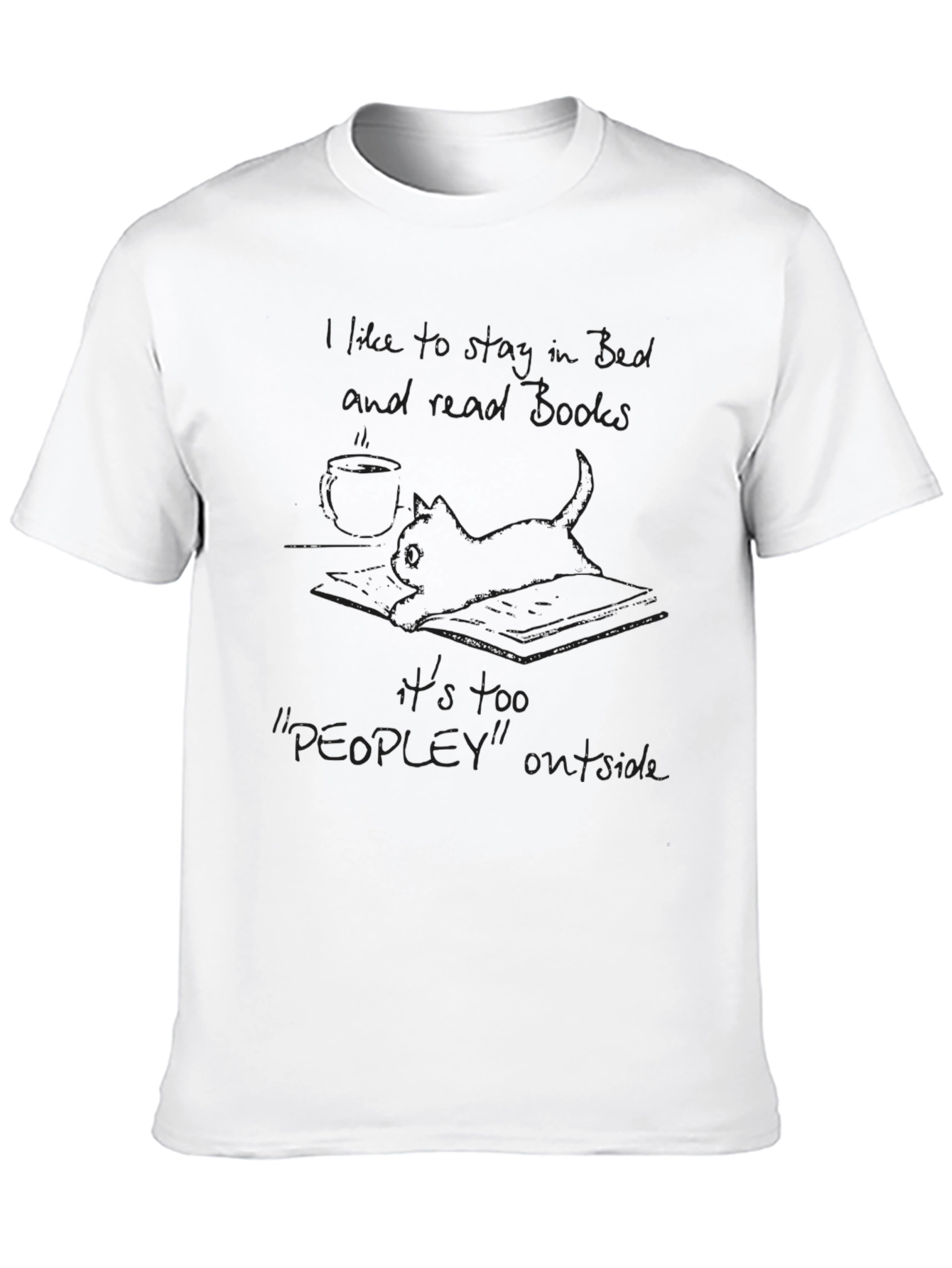 Introverts Paradise: Books Over People T-Shirt