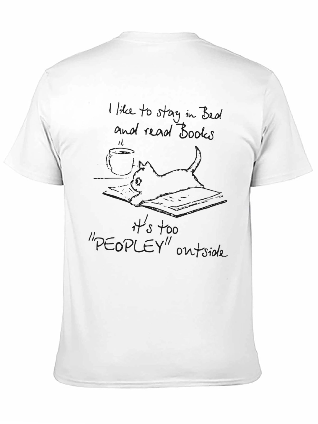 Introverts Paradise: Books Over People T-Shirt