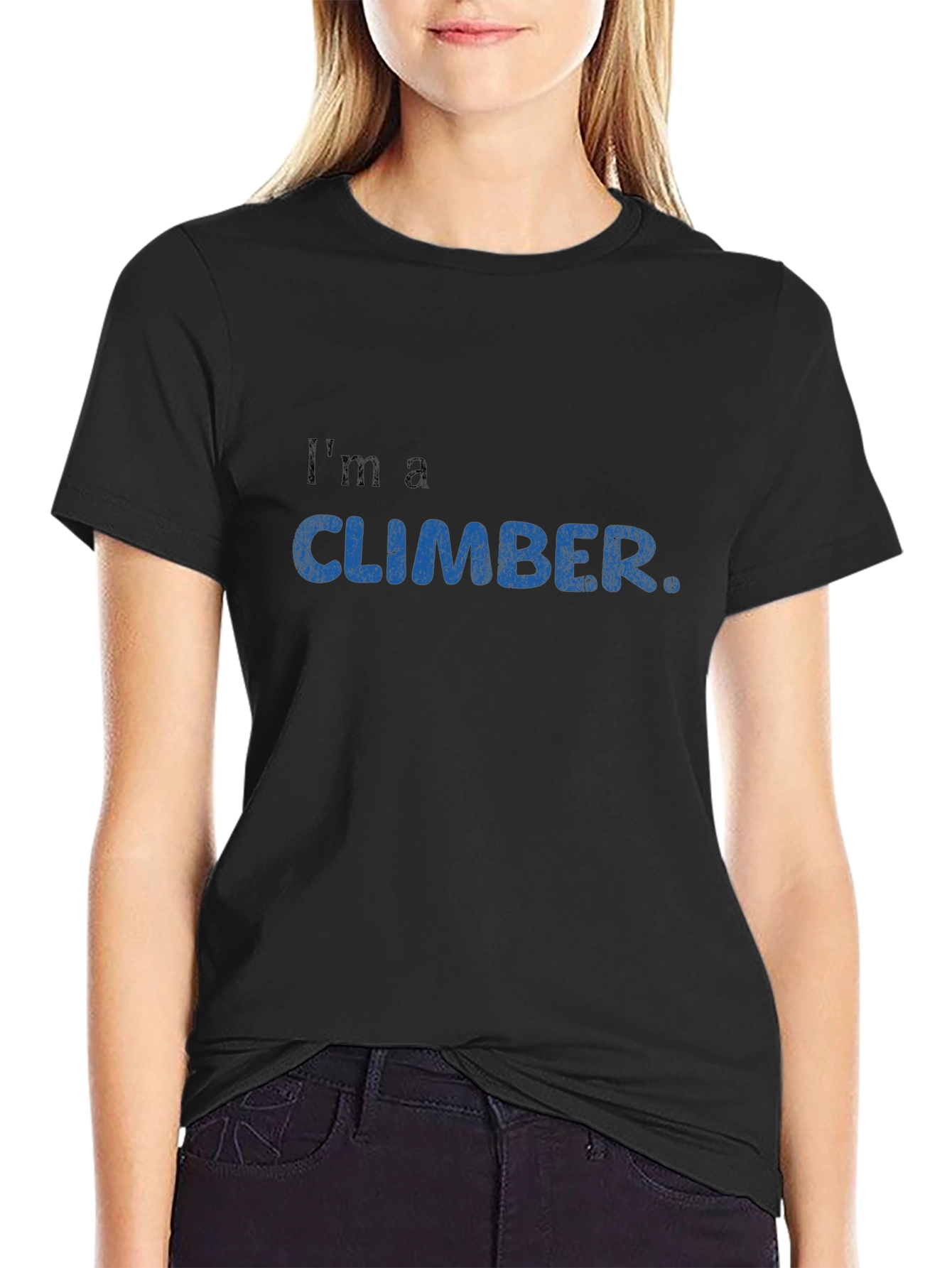 Im A Climber T-Shirt - Black Cotton Tee
