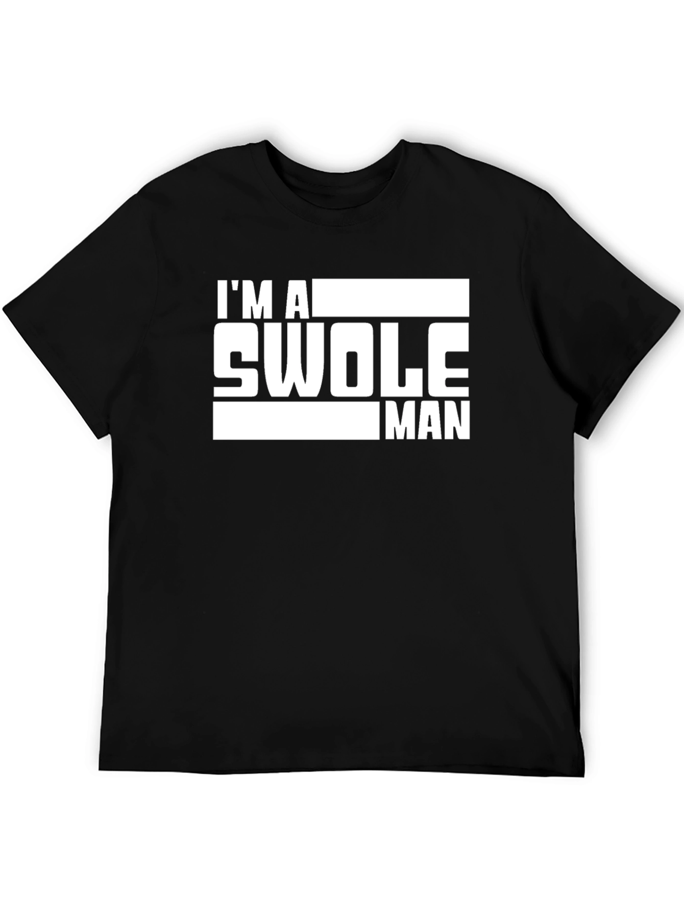 Im A Swole Man Graphic Tee - Black