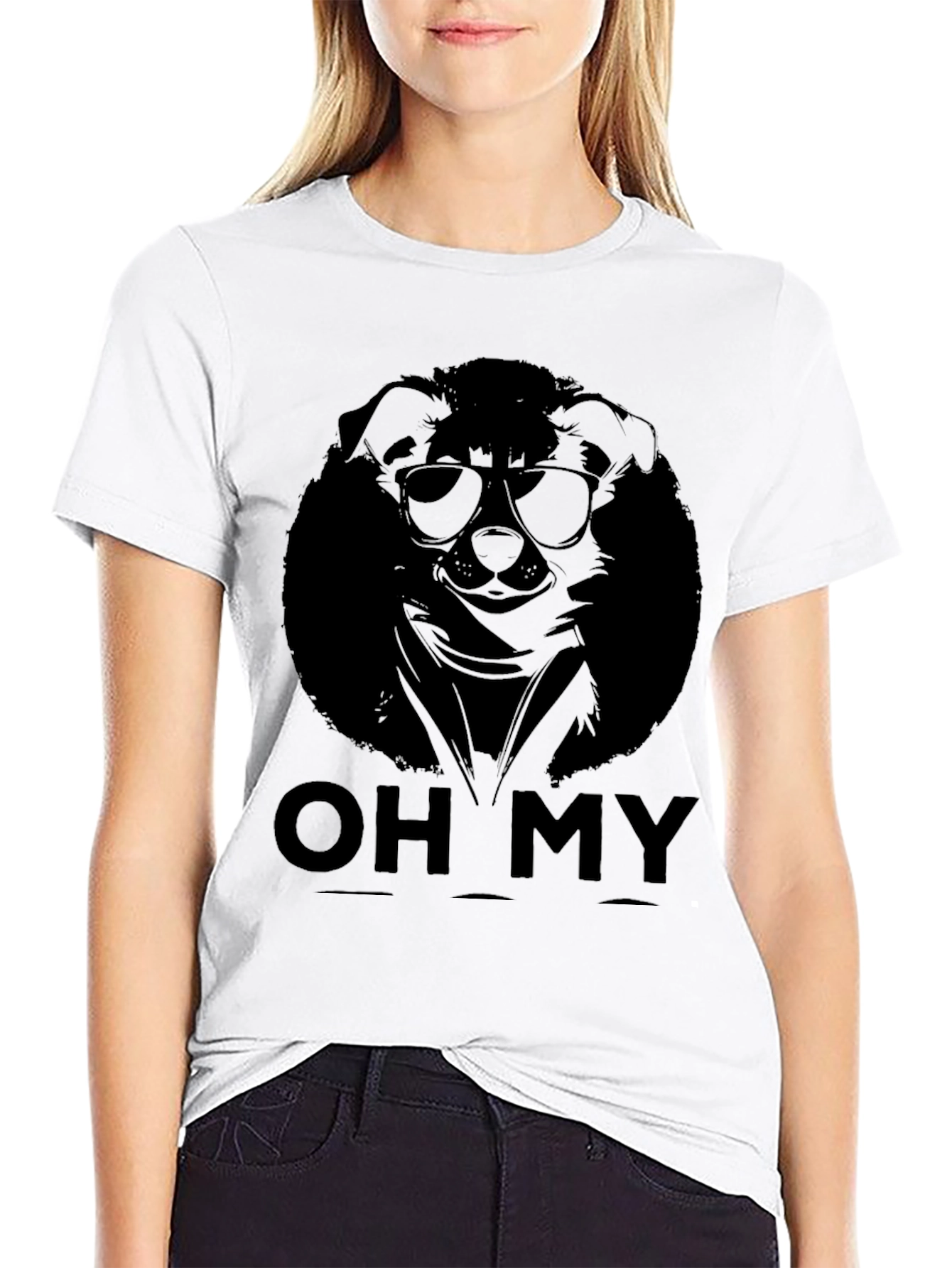 Cool Dog Sunglasses Graphic Tee