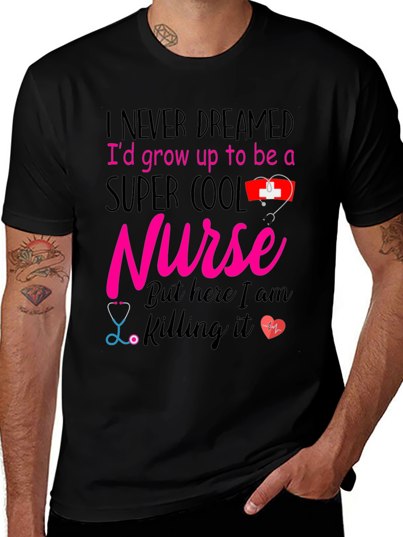 Super Cool Nurse Graphic T-Shirt