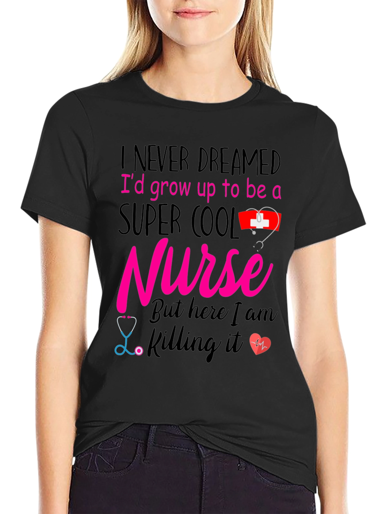 Super Cool Nurse Graphic T-Shirt