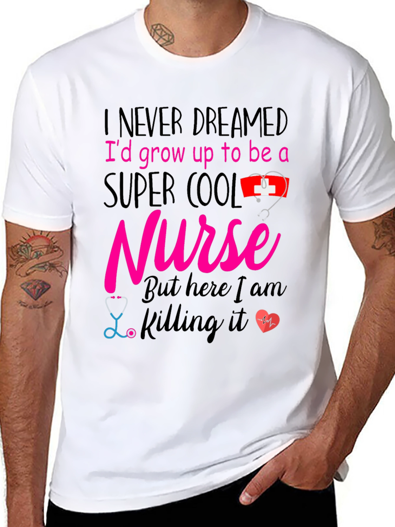 Super Cool Nurse Graphic T-Shirt