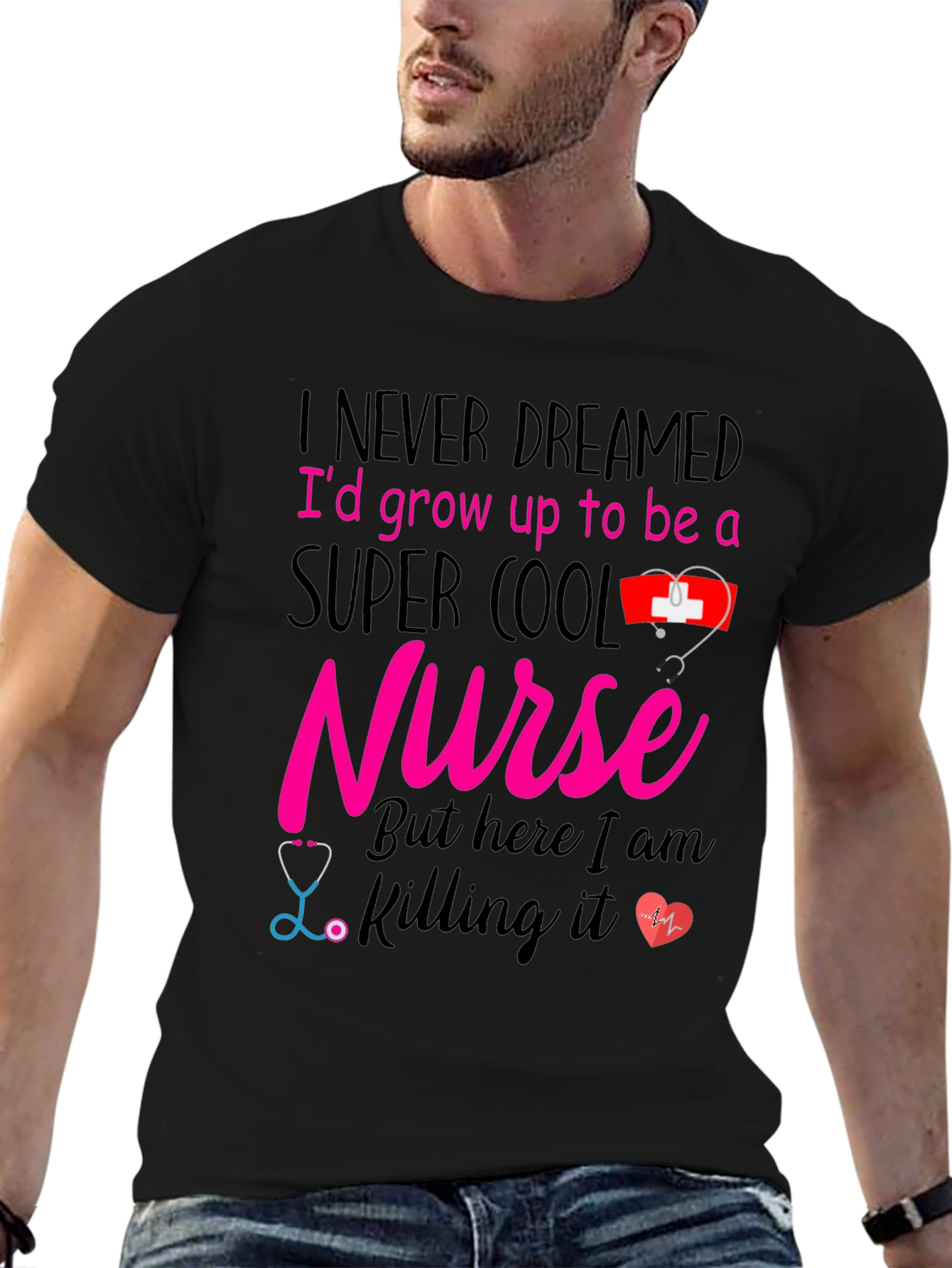 Super Cool Nurse Graphic T-Shirt