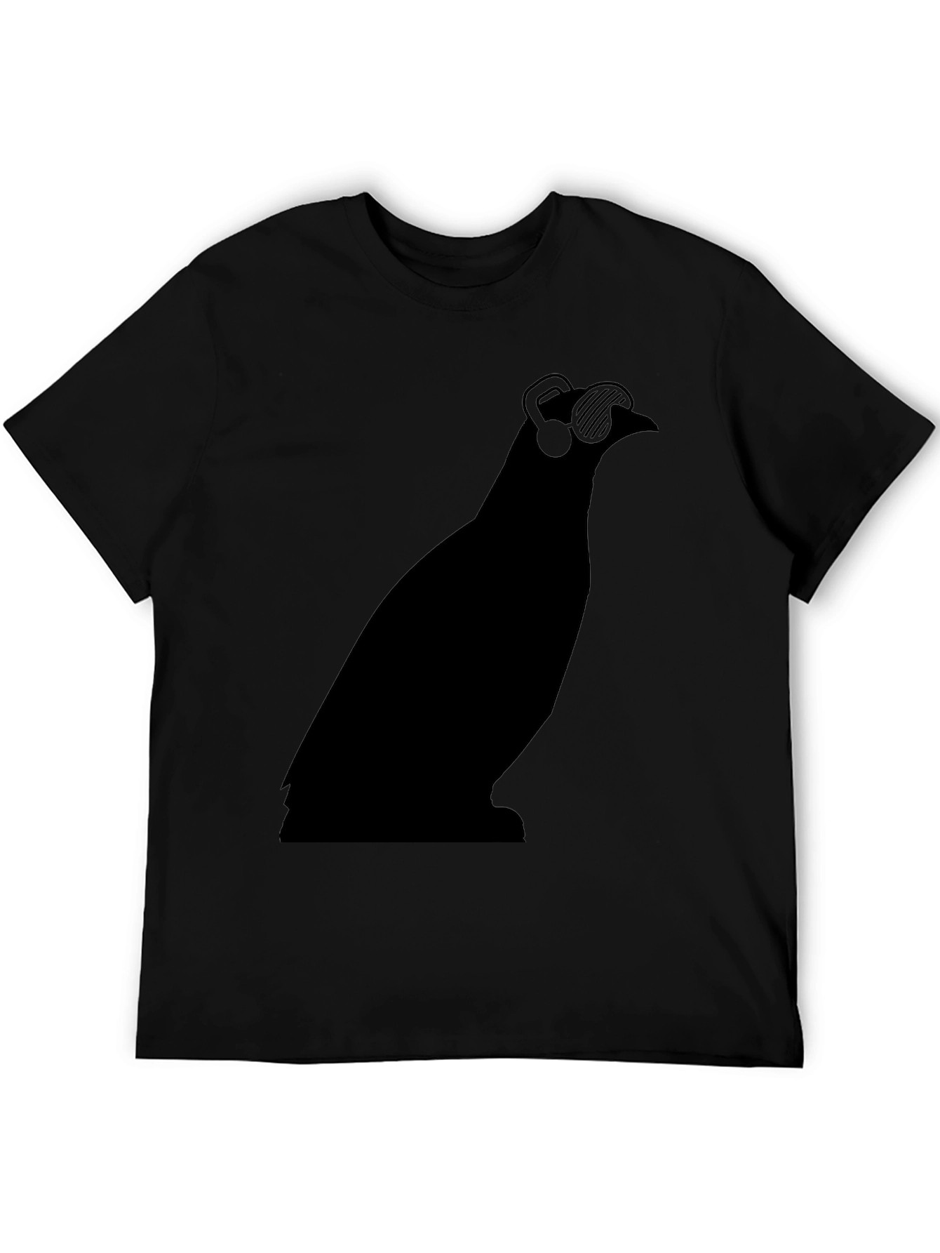 Cool Bird Tee - Music Lovers Black Graphic T-Shirt