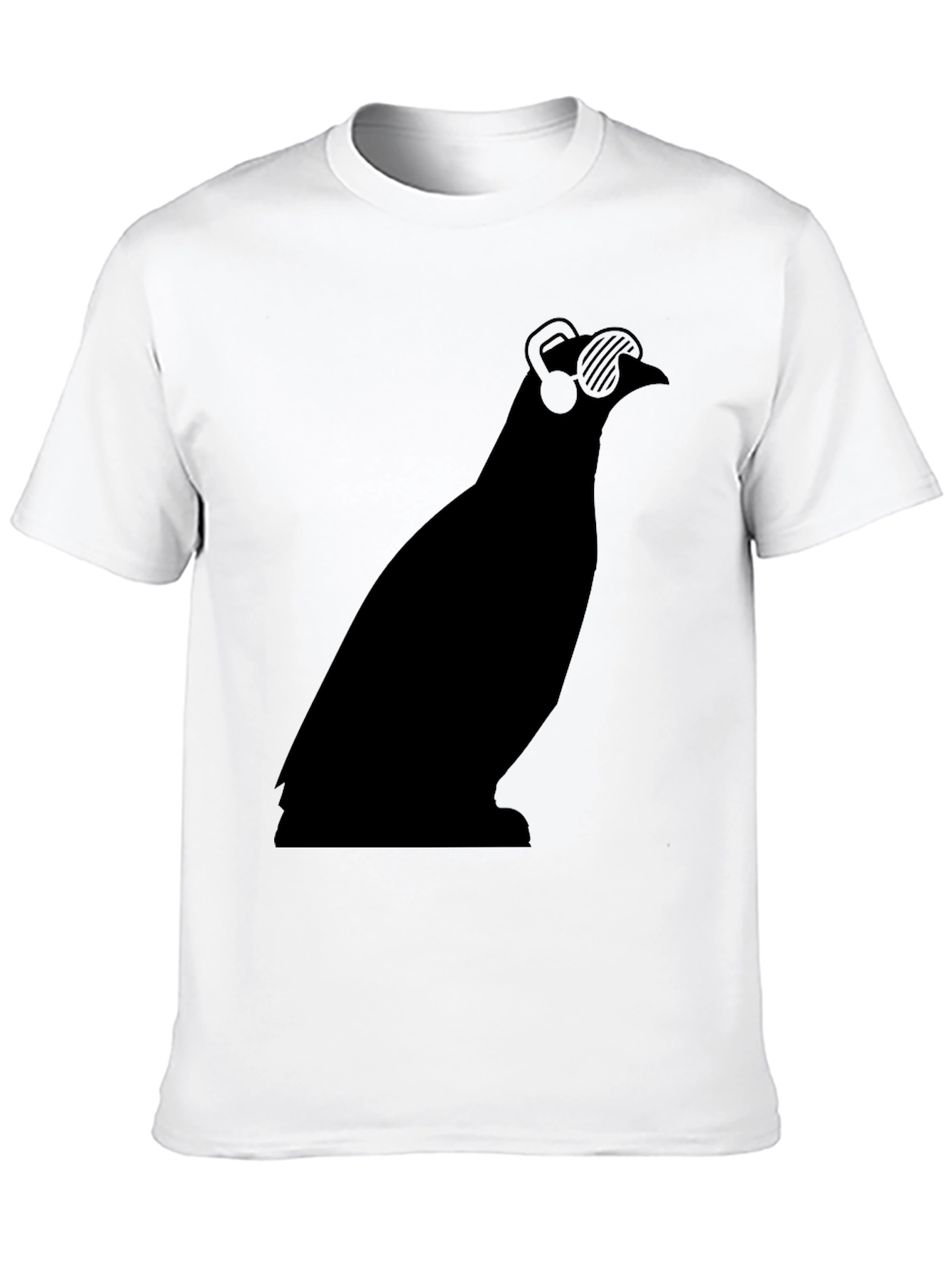Cool Bird Tee - Music Lovers Black Graphic T-Shirt